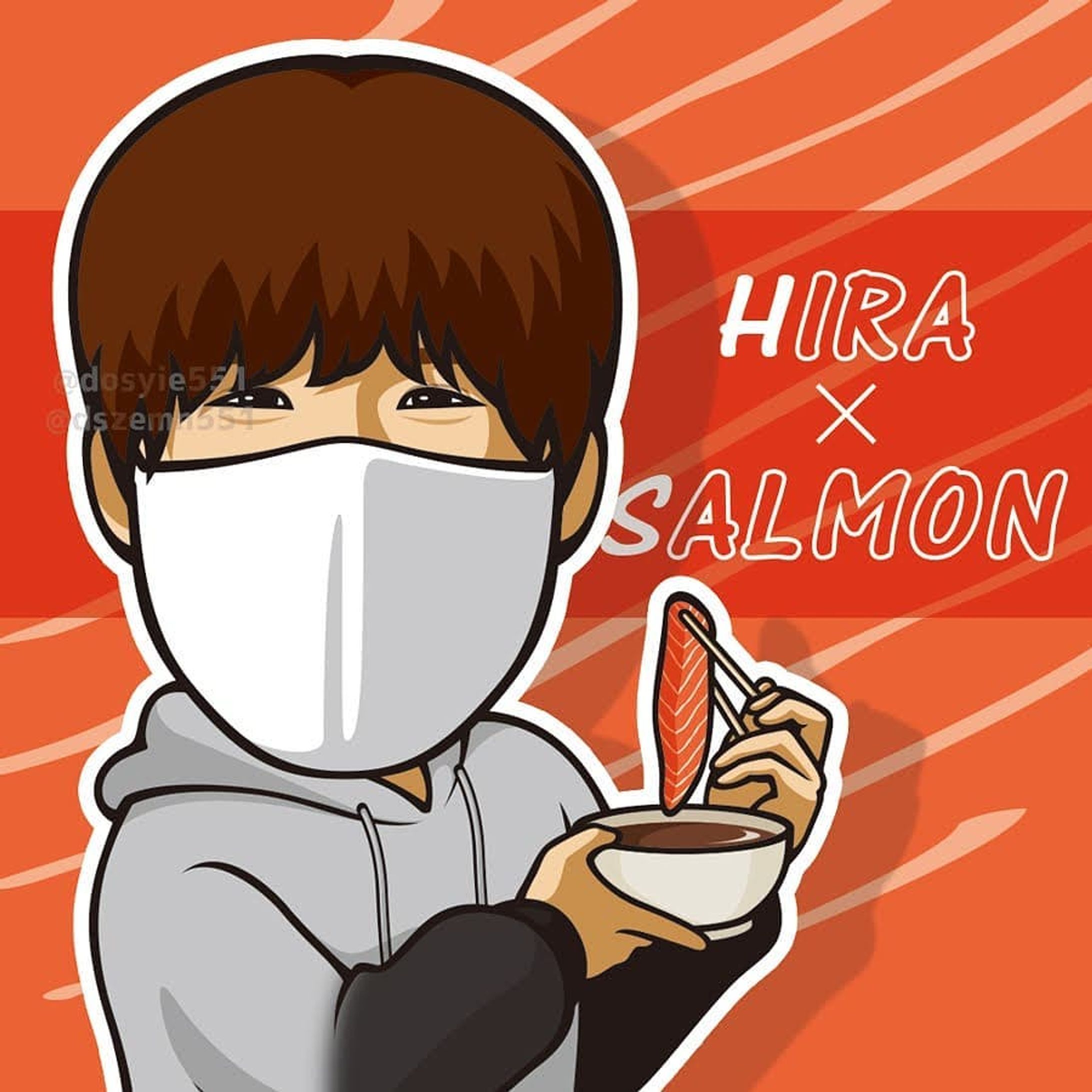 ヒラくんが巨大サーモンと格闘してる実写動画が癒しの極みすぎ問題.
.
サーモンヌードルいいな絶対美味しいやつじゃんww.
.
#ゲーム実況 #ゲーム実況者 #ゲーム #game #ヒラ #ラーヒー #最終兵器俺達 #最俺 #最俺ヒラ #最俺実写 #最俺イラスト #ヒラスト
 #サーモン #ファンアート #イラスト #イラストレーター #イラスト好きな人と繋がりたい #illustration #絵 #お絵描き #picture #似顔絵 #portrait #デザイン #design #アート #art-1