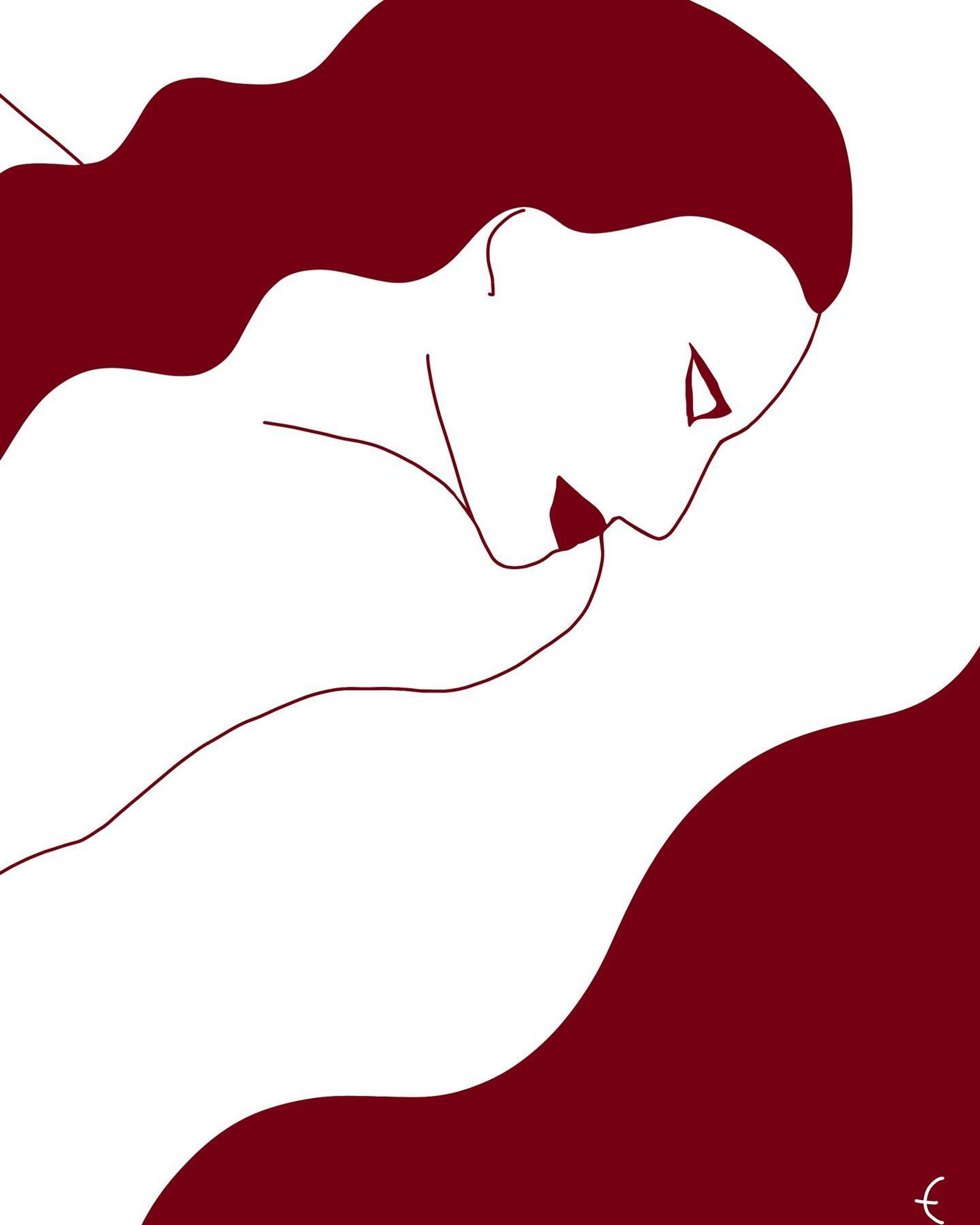 -
Pleasure  快楽
From a series of 
“Within your wall”

#illustrationfashion #ladyportrait #pleasure #worksonpaper #graphicartist #voguegirl #sleepingbeauty #valentinesdaygift #快楽 #カーブ #波 #ヘアスタイル #イラストレーター #ファッションイラストレーター #スタイリング #美容 #リップティント #バーガンディー #ワントーン #絵のある暮らし #アートポスター #グラフィックデザイン-1