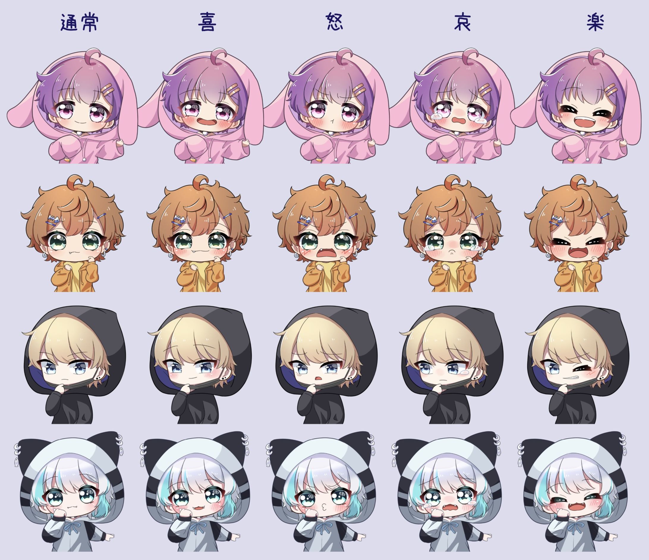 ミニキャラ表情差分-1
