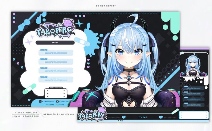 vroid、stream overlay