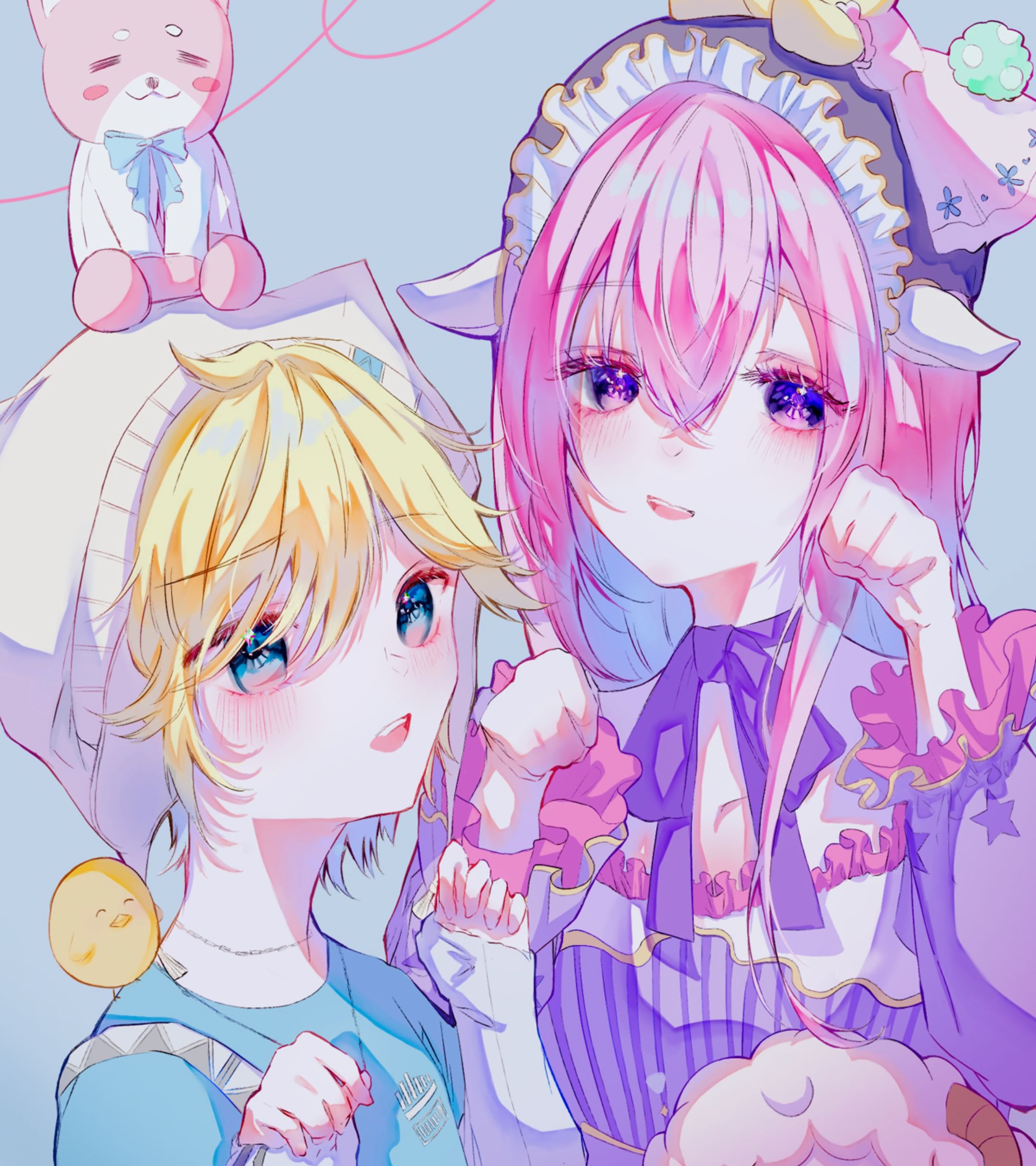 2次創作 プロセカ 鏡音レン＆巡音ルカ-1