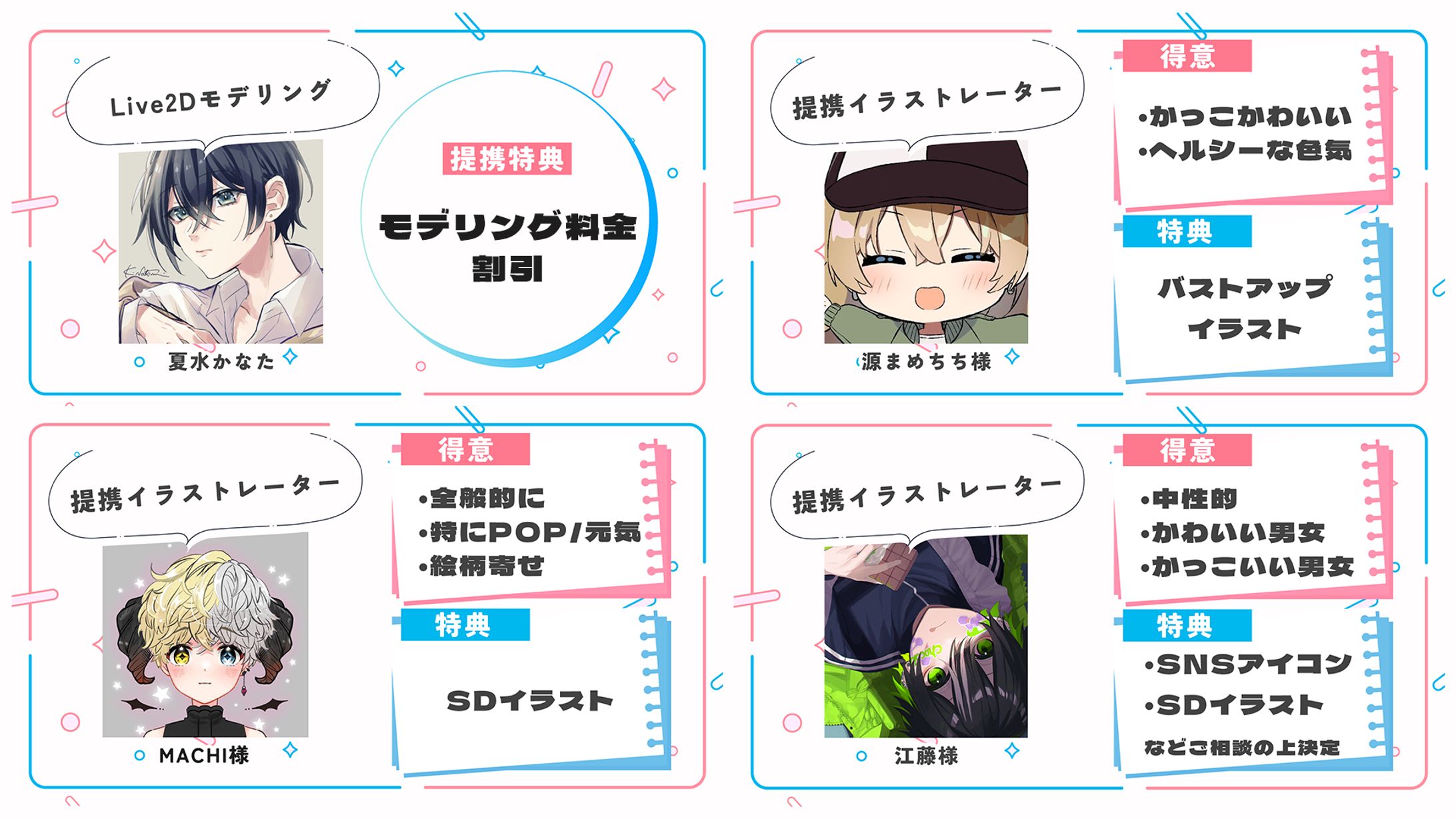 提携イラストレーター / Live2D-1