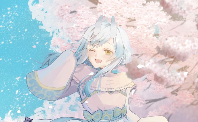 LapisLive所属 Vライバー「白澤パク」様 一周年コンセプトアート