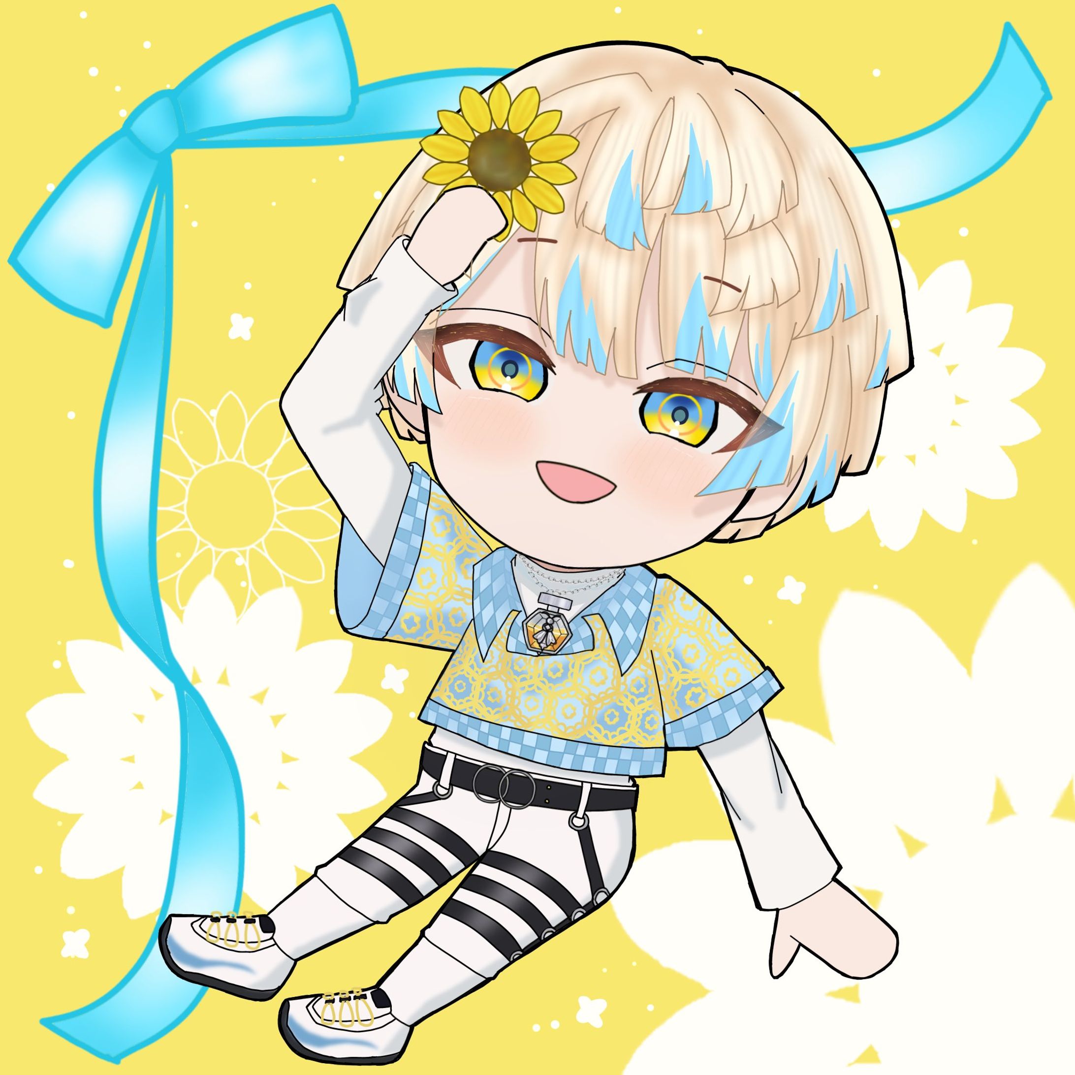 推し　ミニキャライラスト-1