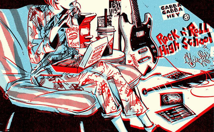 Late night rock'n roll high school