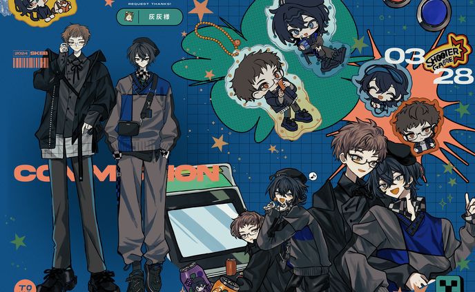 衣装デザイン、版権イラスト