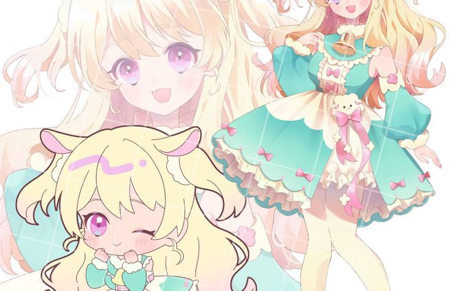 羊佐もこさま　立ち絵＆SHOWROOM用SD