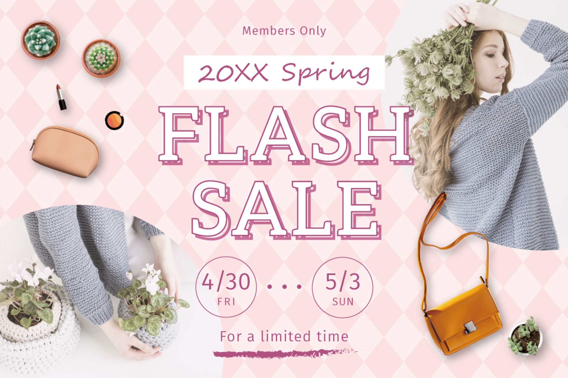 DTP：雑貨店セール告知DM-1