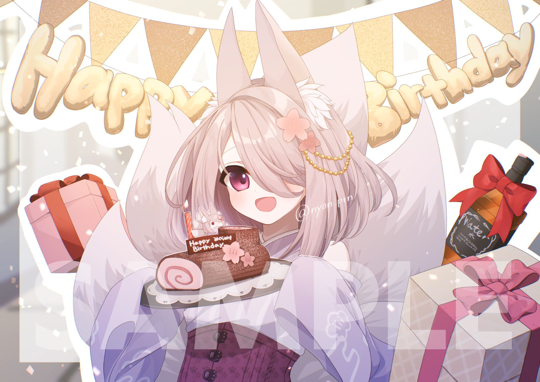 御倉ミケ誕生日イラスト-1