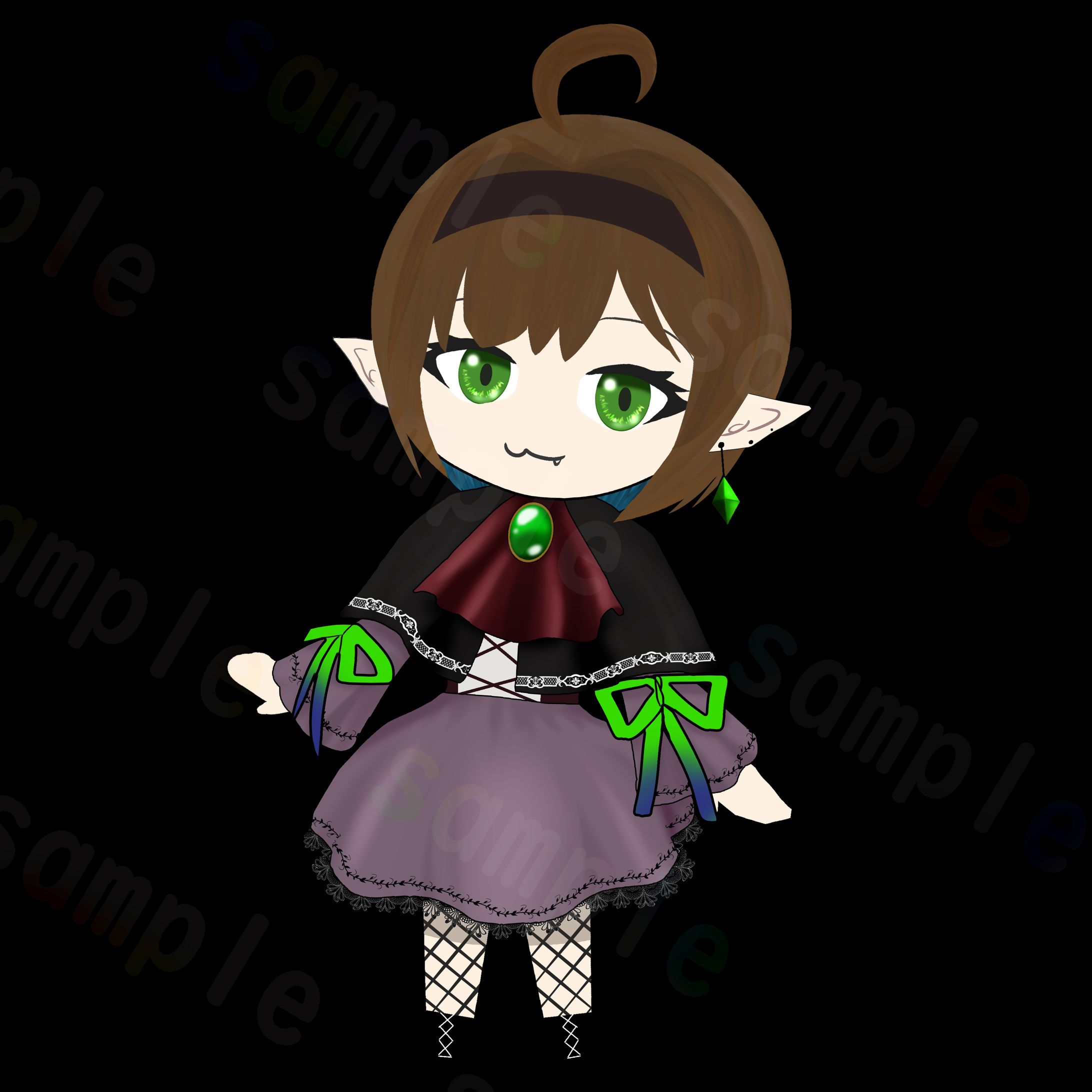 Vtuber キュレット・フェリーチェ・ヴァンテスさん　ミニキャラ-1