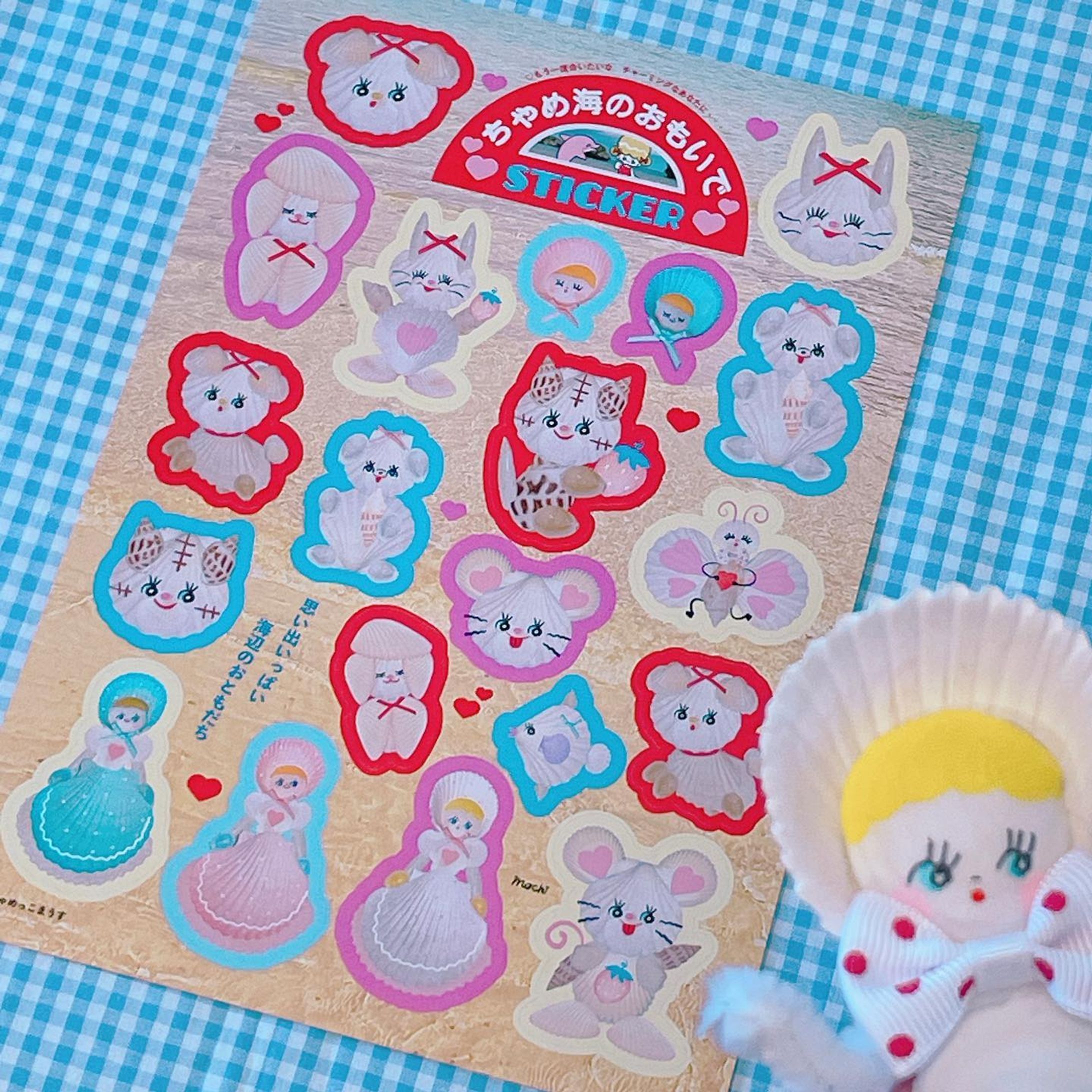 MOCHI GOODS／ちゃめ海のおもいでステッカー-1