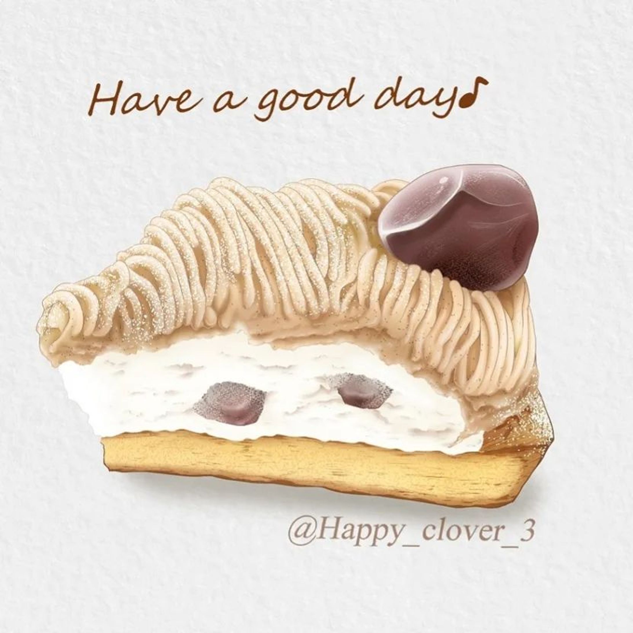 モンブランタルト(*^▽^*)♪☕

#モンブラン　#モンブランタルト　#スイーツ　#ケーキ　#スイーツイラスト　#たべものイラスト　#ケーキイラスト　#foodillust　#artwork　#sweets　#cake　#chestnutcake　#chestnut　#montblanc　#montblanccake　#montblanctart　#foodieart　#foodillustration-1