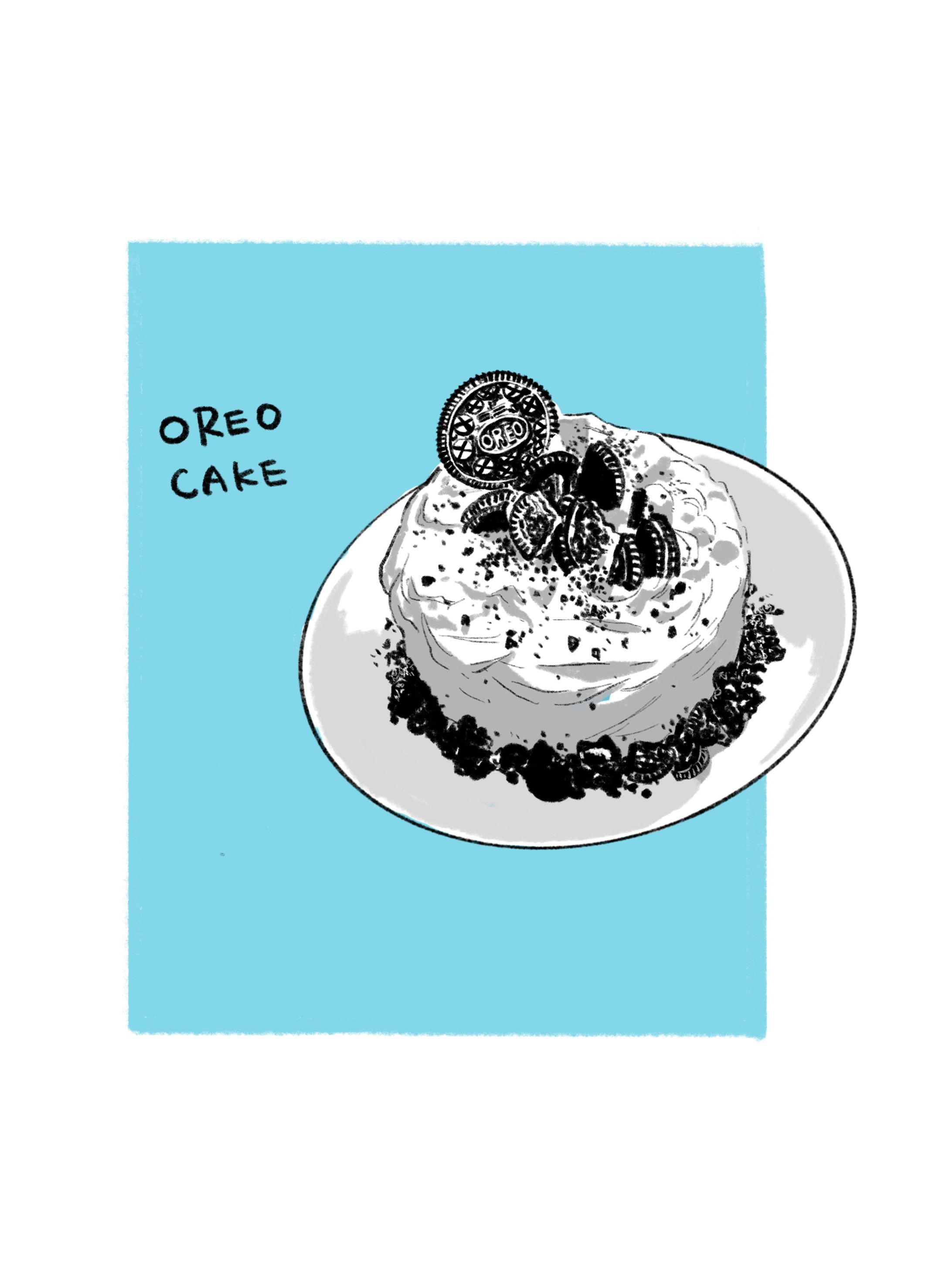 Oreo cake イラスト-1