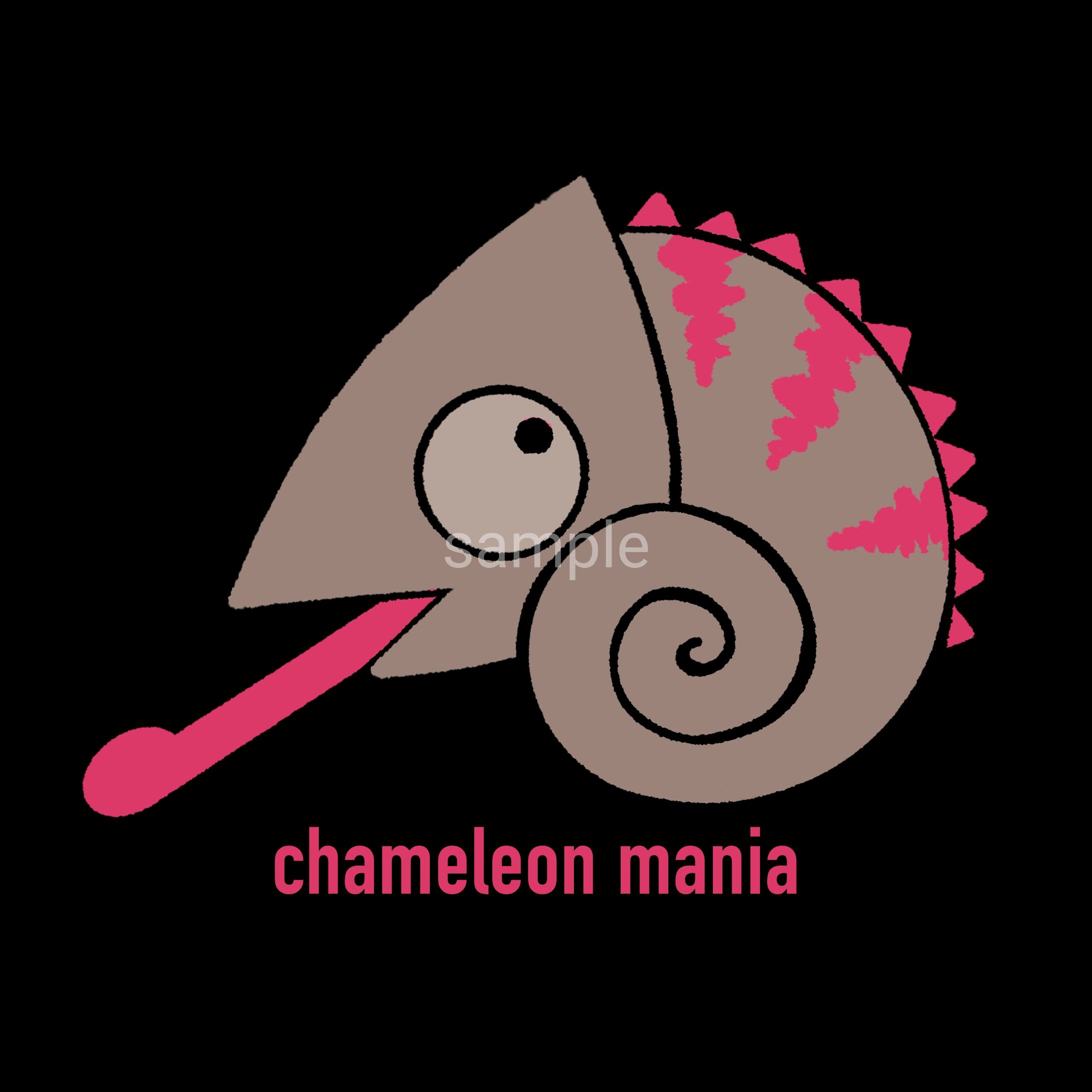 スタイリッシュアイコンカメレオン(Stylish chameleon icon)-1