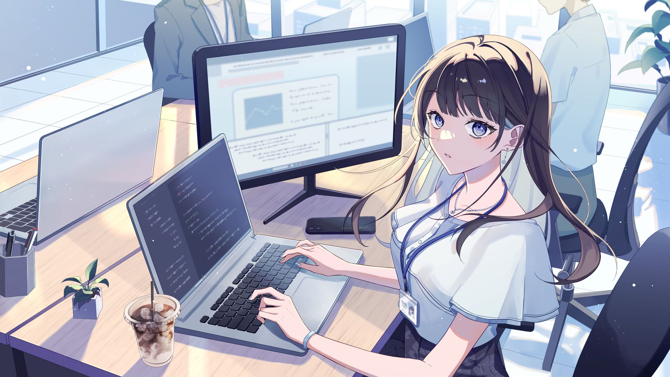 【個人Vtuber 雪聖様】ティザーPV用イラスト-1