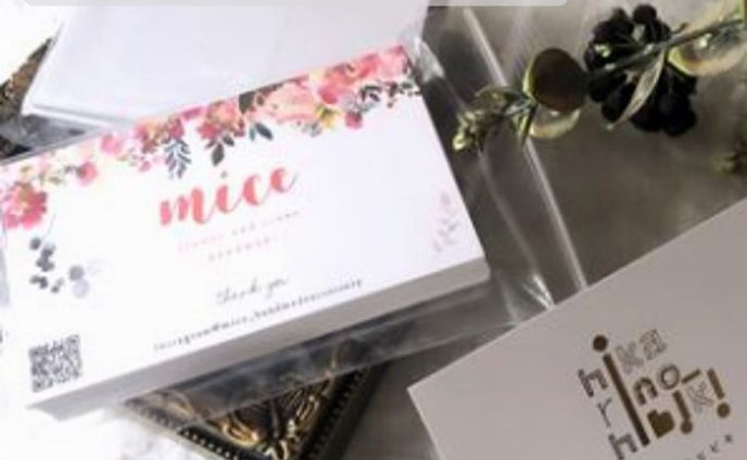 @mice_handmadeaccessory 様　名刺オーダーいただきました！ありがとうございます