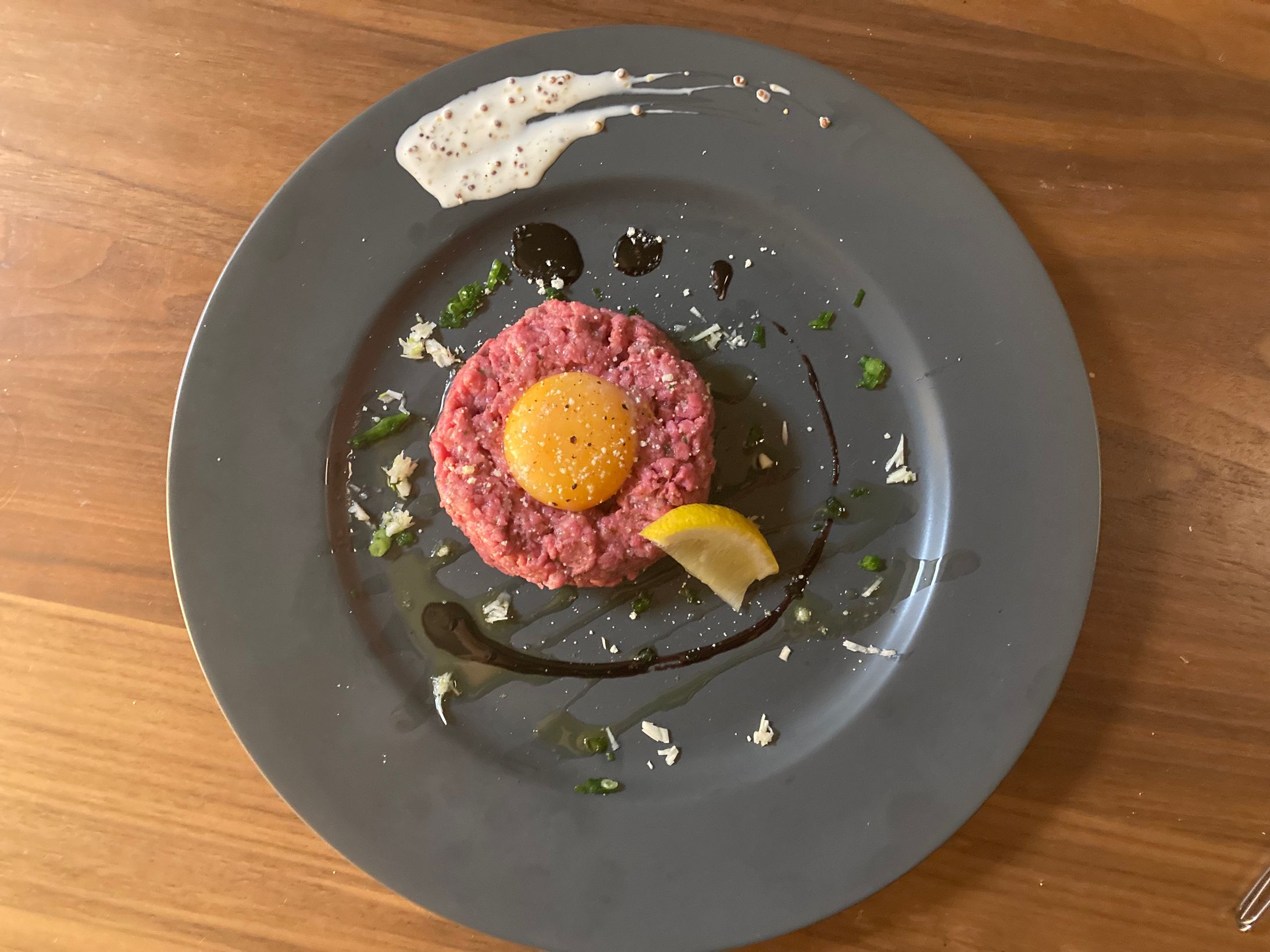 和牛イチボの低温調理、タルタルステーキ風-1