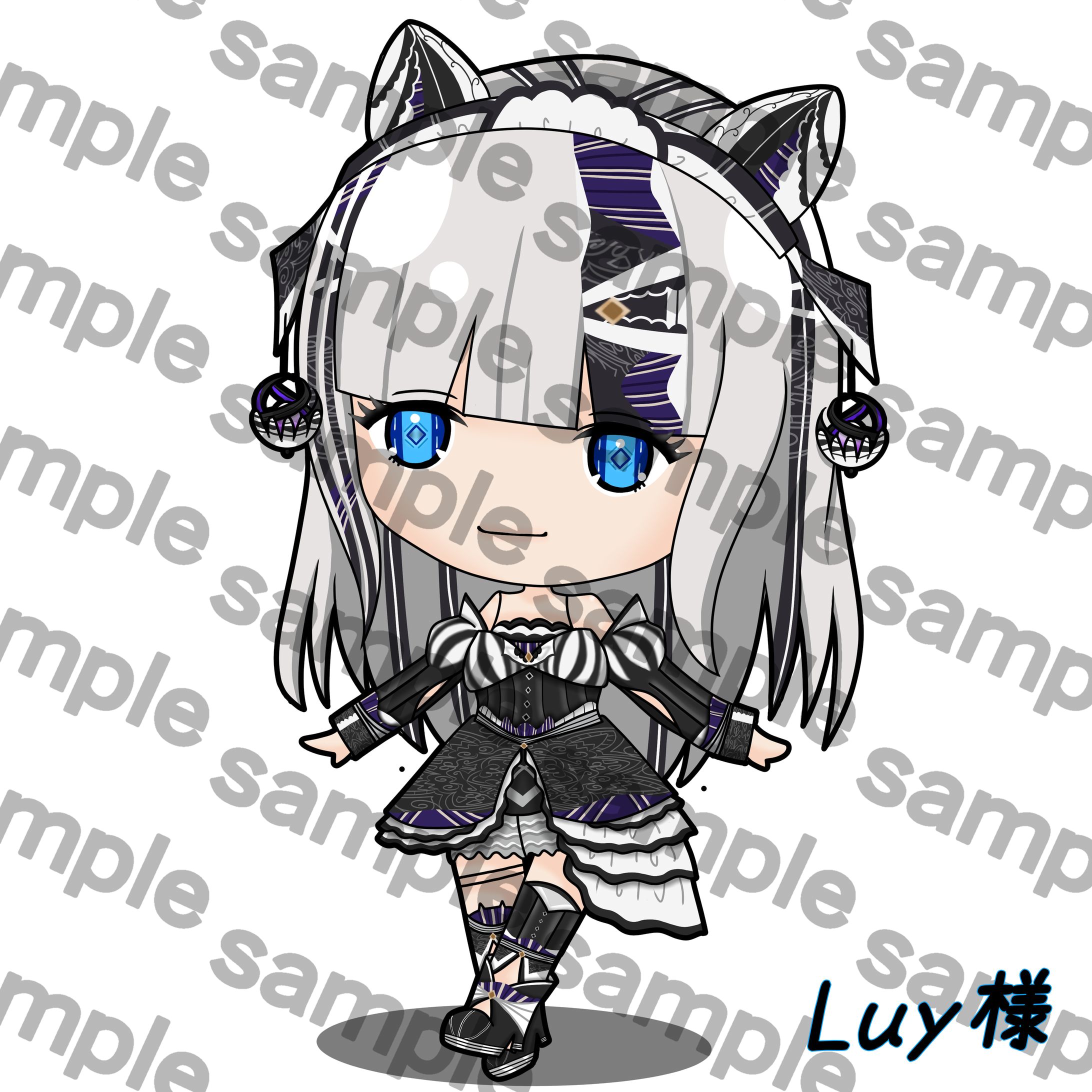 Luy様のオリジナルモデルを描かせていただきました。-1