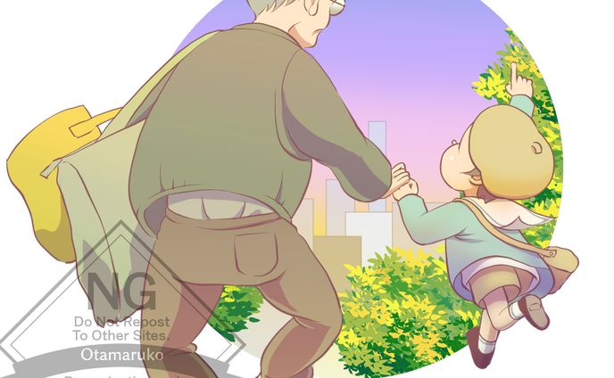 挿絵（保育園と保護者のイメージイラスト）