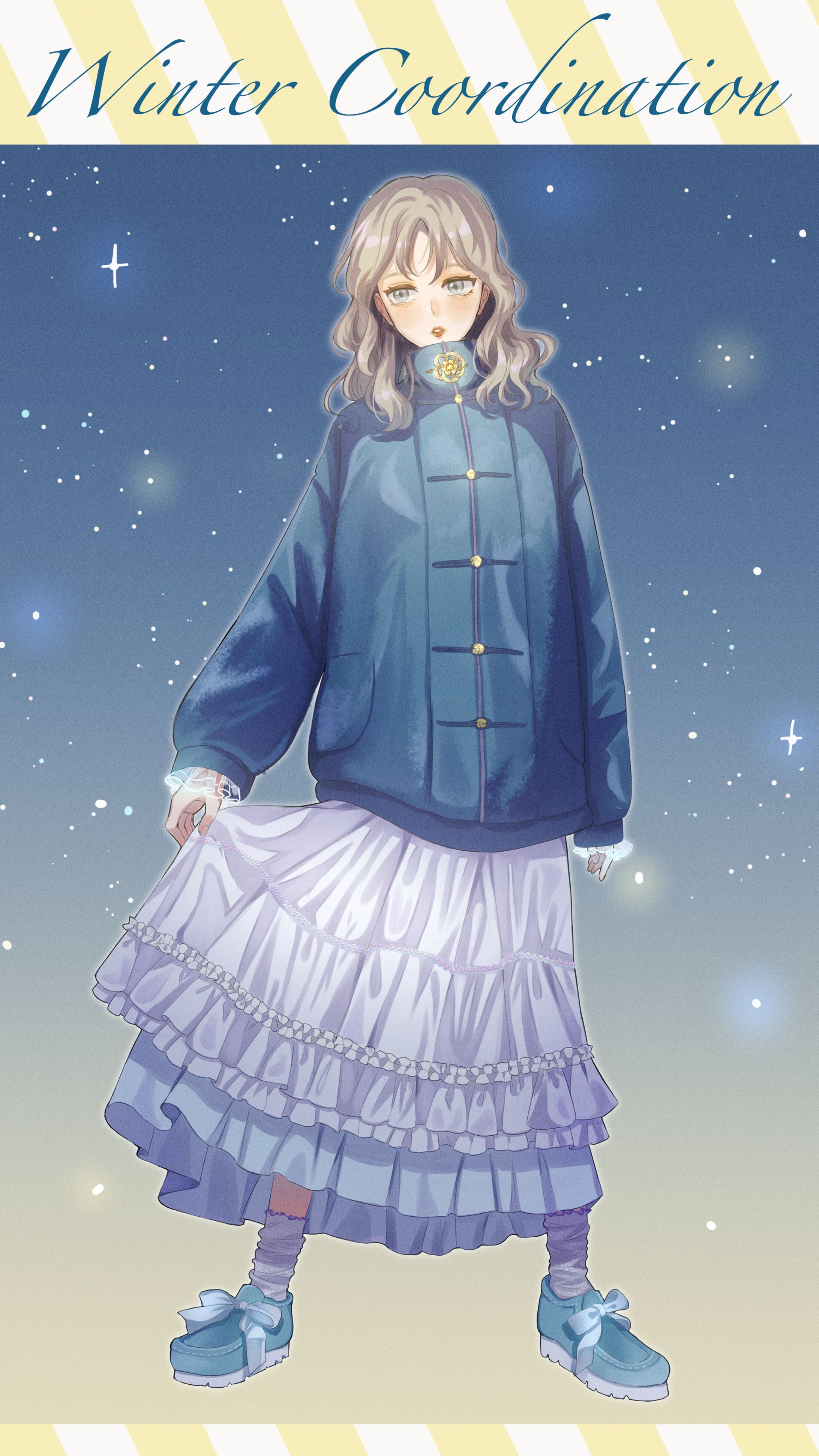【創作】冬のファッションイラスト-1