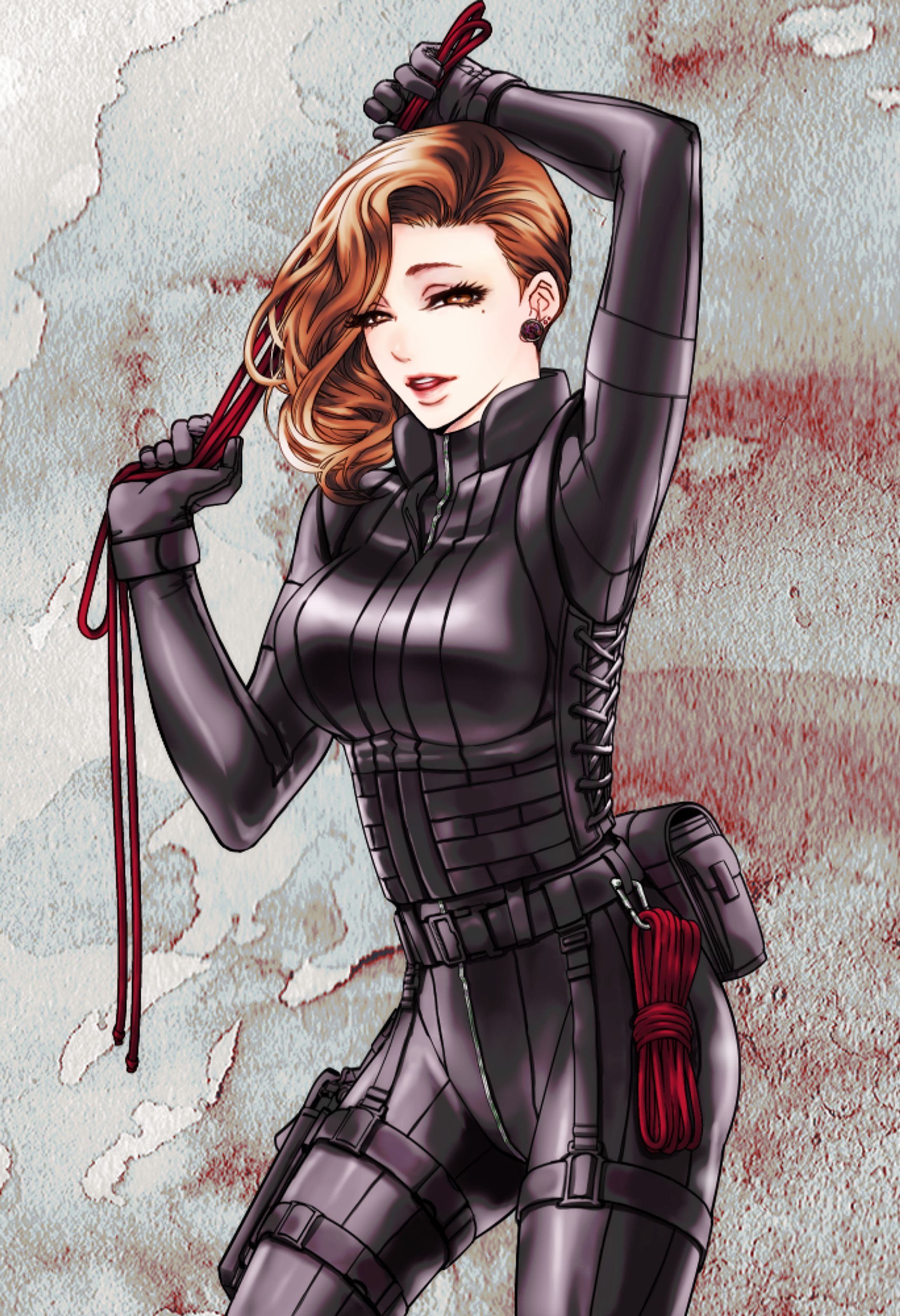 TRPG立ち絵(女性・ボディスーツ)-1