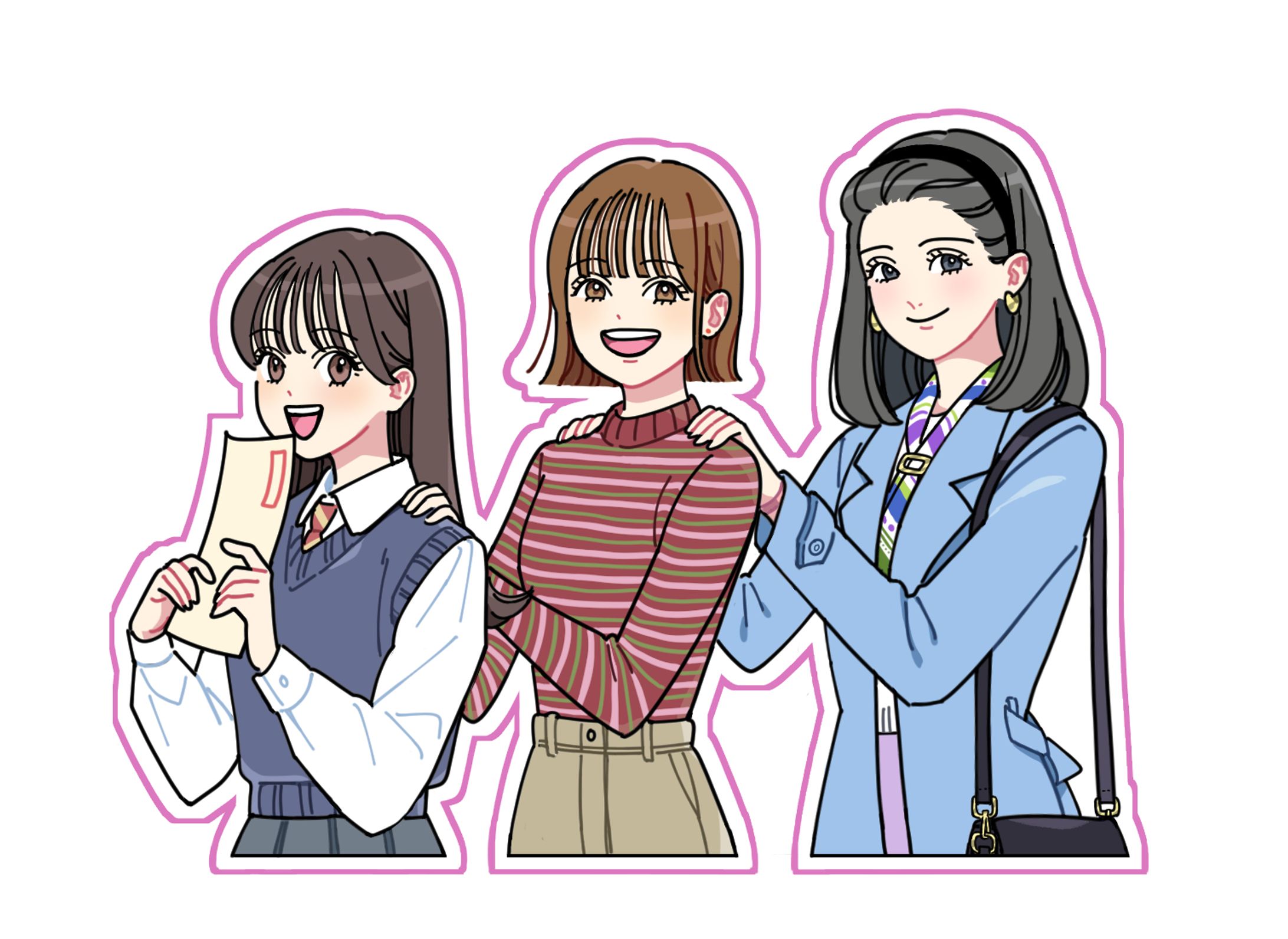 ステッカー風イラスト＜ミリペン＞-1