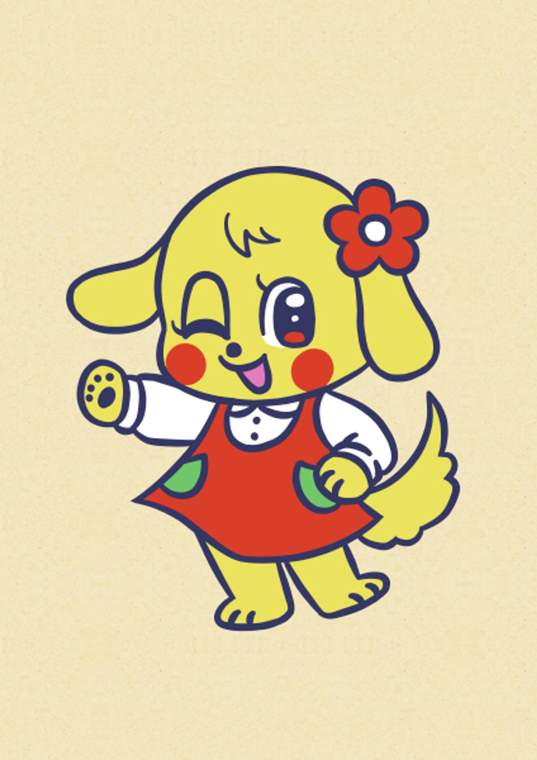 レトロアニマルイラスト制作-1