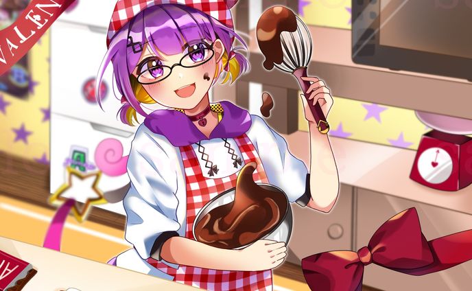 【一枚絵】星乃あかり様　バレンタインネットプリント