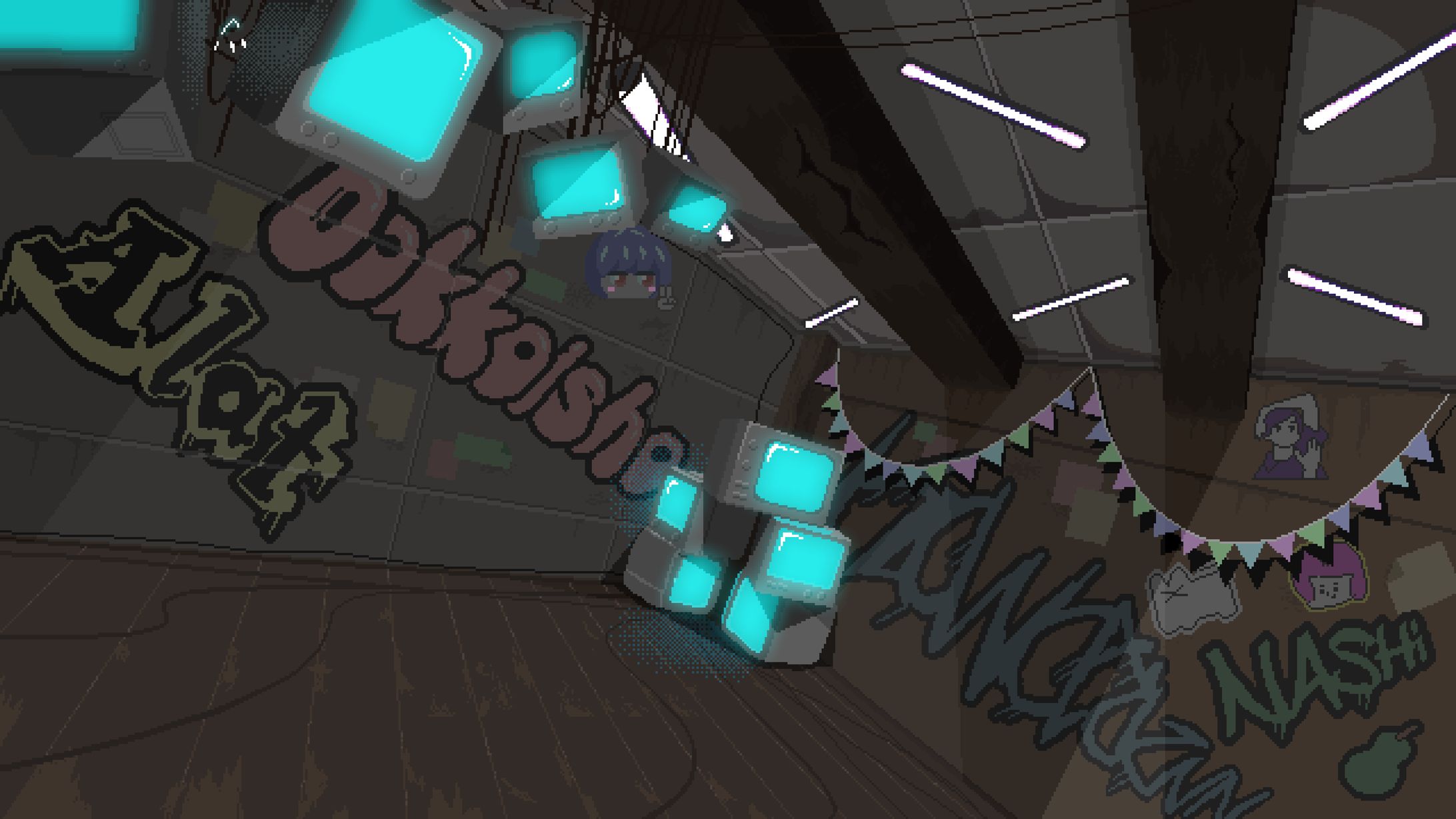 とくべつな日常 メインビジュアルドット絵制作-1