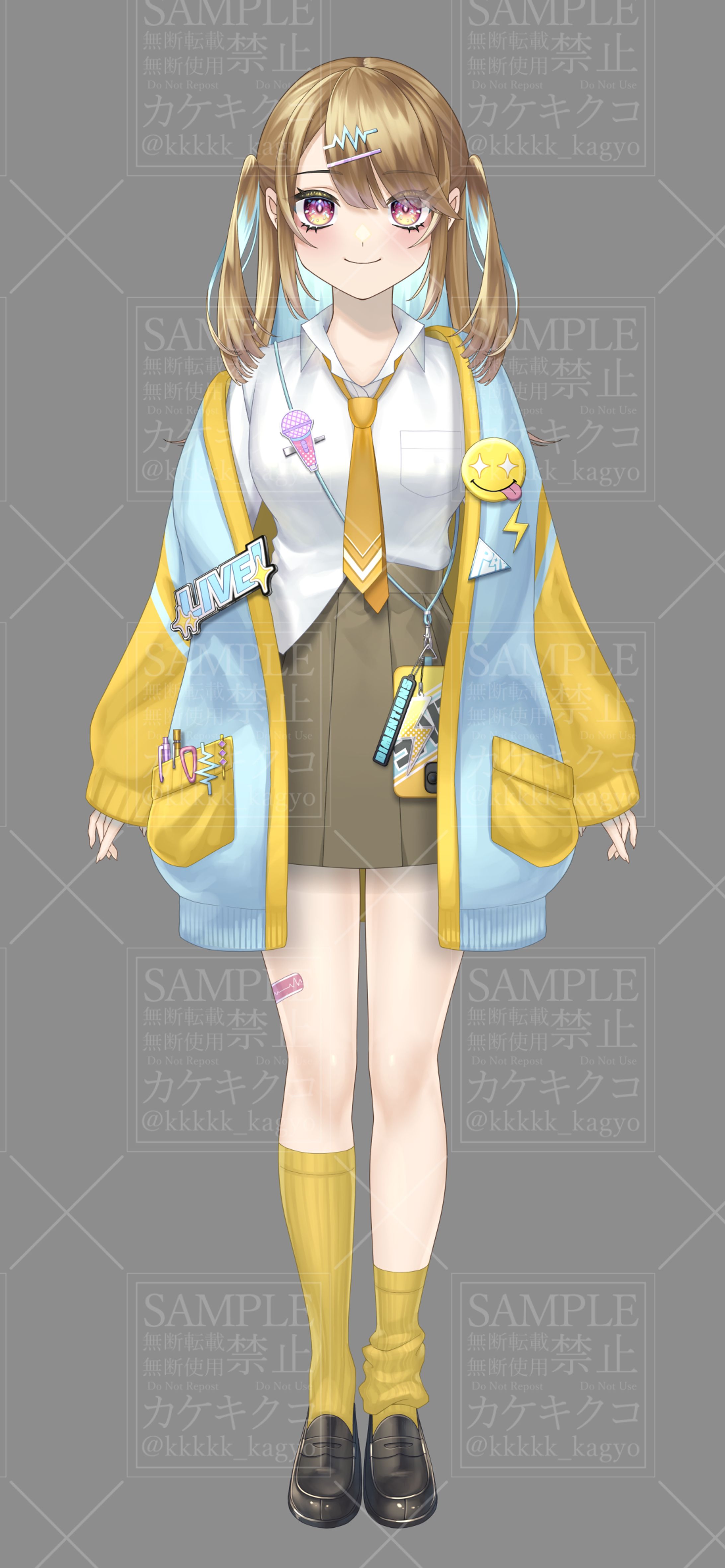 オリジナルLive2Dモデル用イラスト-1
