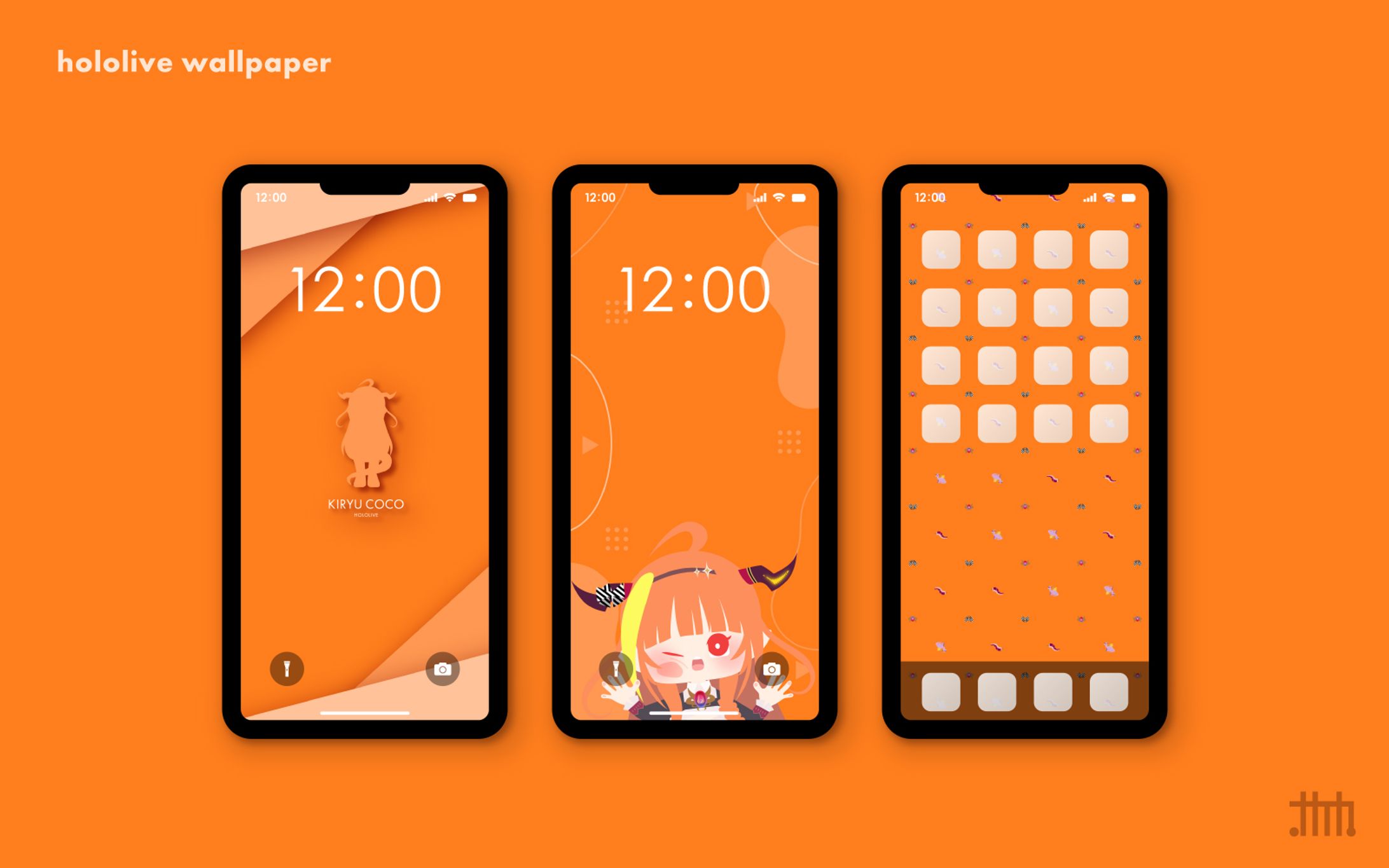 【二次創作】スマホ壁紙 桐生ココ-1