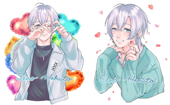 FA/チェキ風イラスト