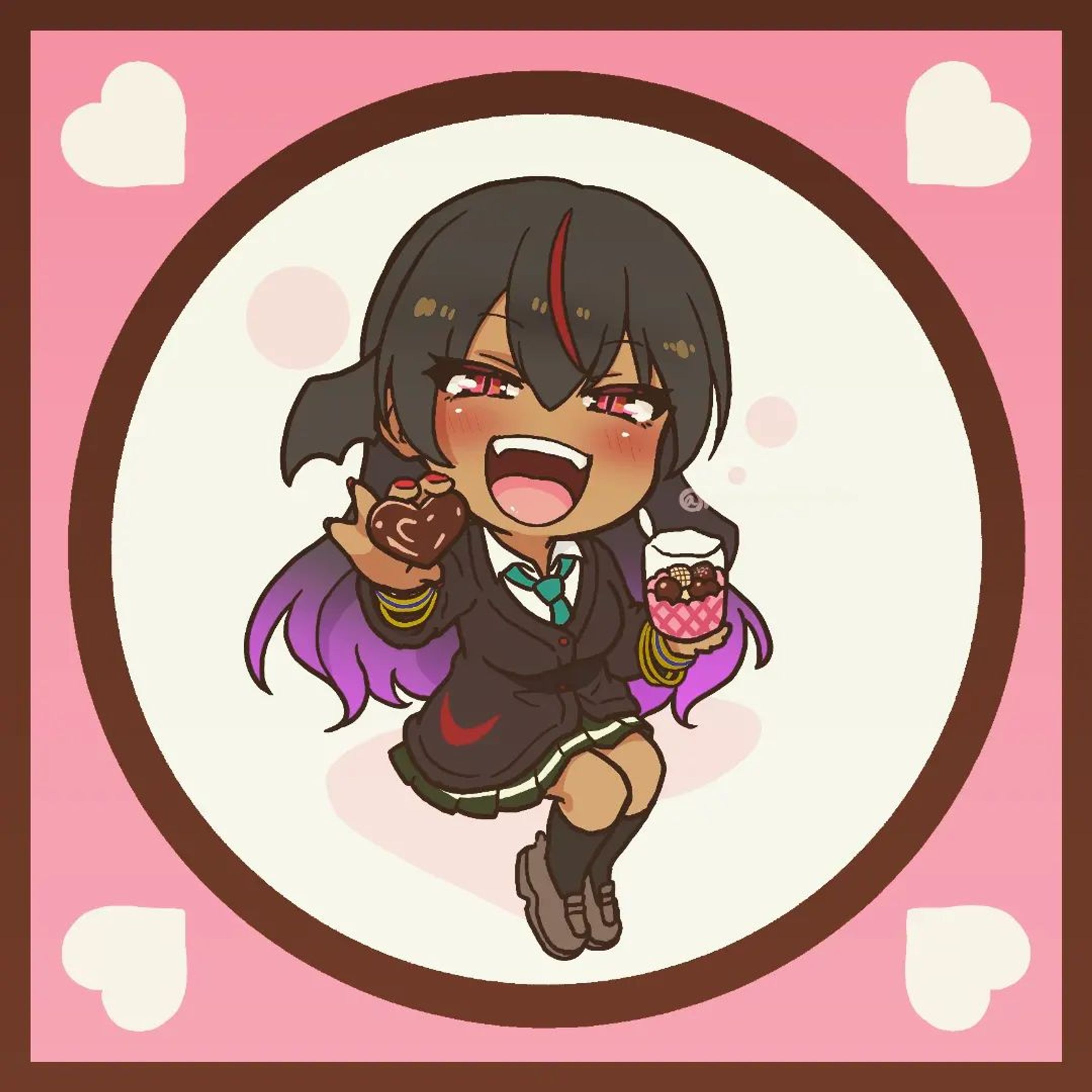 『ニャルちゃんとバレンタイン』

「へぇ～、バレンタインなのにチョコ貰えなかったんだ～。

……仕方ないからあーしちゃんから恵んであげよっかな～。

ほれほれ、口開けて。

あーん💕」

#イラスト #イラストグラム #イラスト好きな人と繋がりたい #デフォルメ #デフォルメイラスト #sdキャラ #ちびキャラ #クトゥルフ神話 #萌えクトゥルフ #クトゥルフ好きな人と繋がりたい #cthulhumythos #cthulhu #cthulhuart #擬人化 #擬人化イラスト #バレンタイン #バレンタインイラスト-1