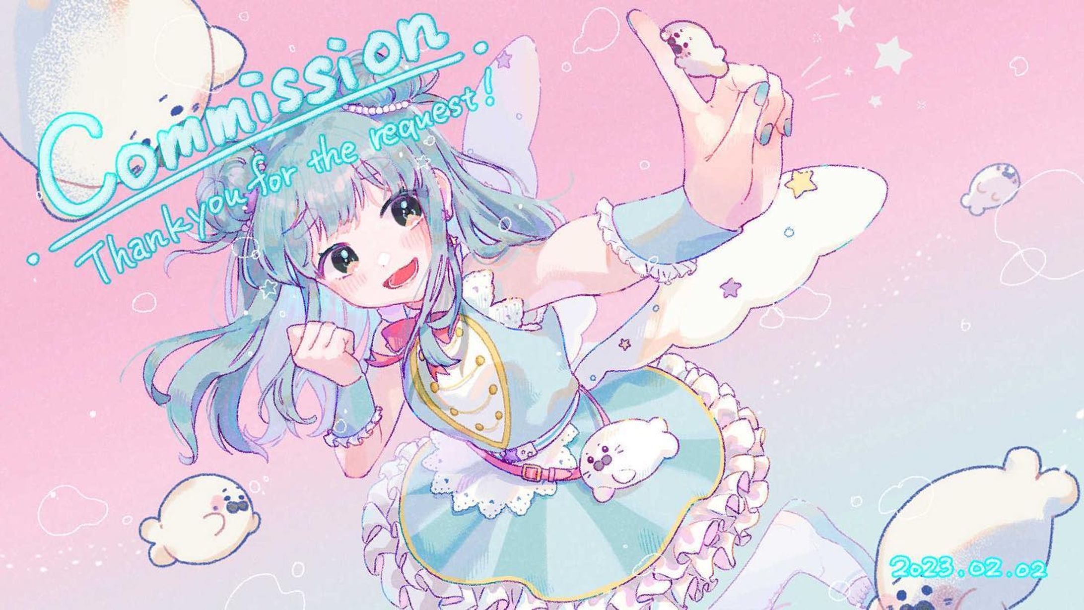 納品できました🤍🦭💭
うーん、かわいい！！！！
 
こちらはご本人様からのご依頼でした😊
 
 #vtuber  #木乃芽もん太
 #サムネイル  #かわいい
 #あざらし  #アザラシ 
 
 #Skeb #commission  #commissionart  #コミッション 
 
#イラスト #イラストレーション  #イラスト依頼  #イラストグラム  #イラストレーター  #illust #illustration #illustagram  #絵 #일러스트 #イラストグラム #插图 #art  #artwork  #artist-1