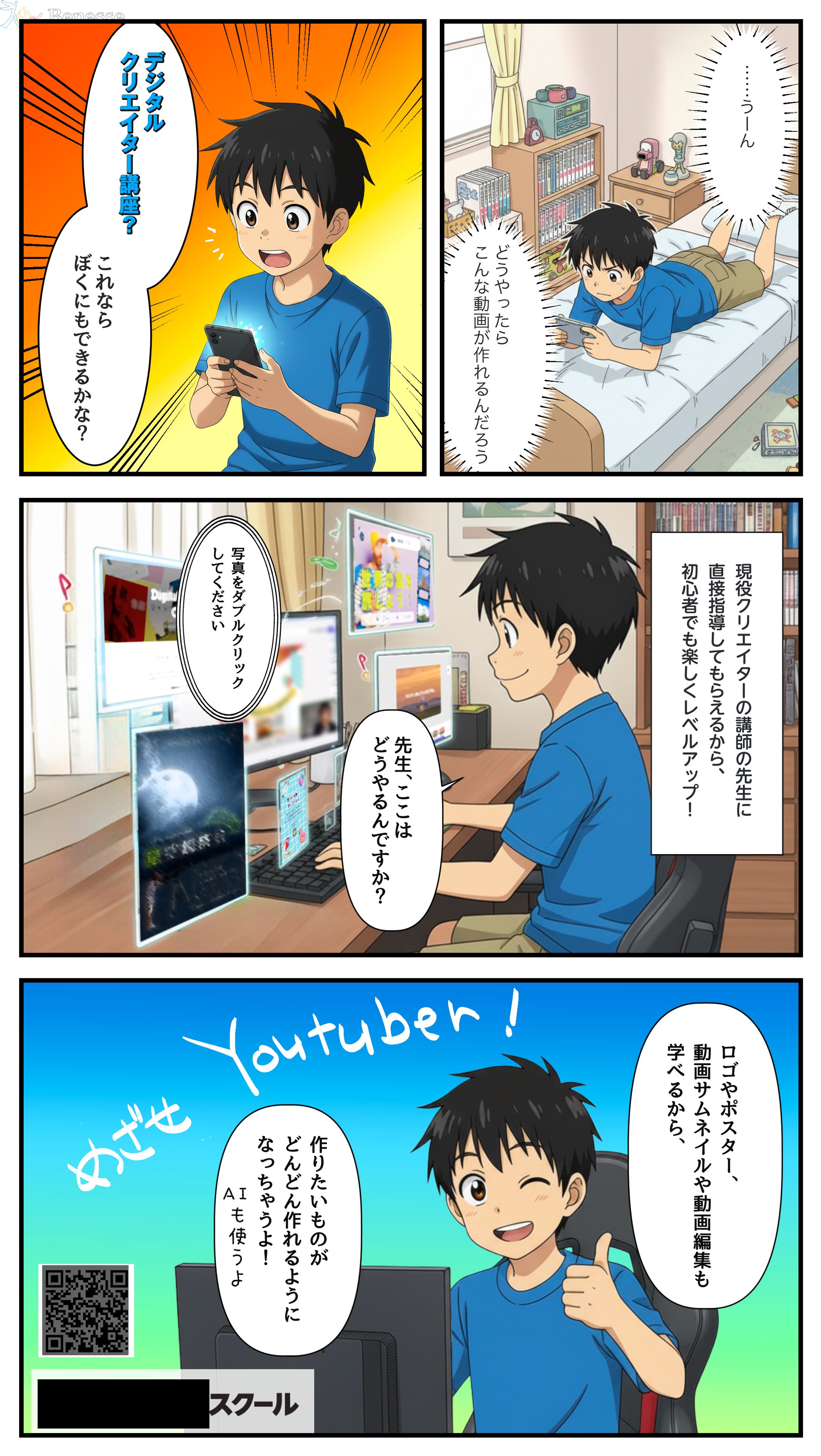 サンプル漫画「オンライン講座紹介」-1
