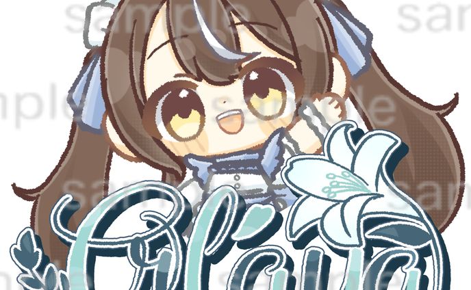 【コンセプトカフェ-Orlaya-】看板イラスト【カフェ店舗】