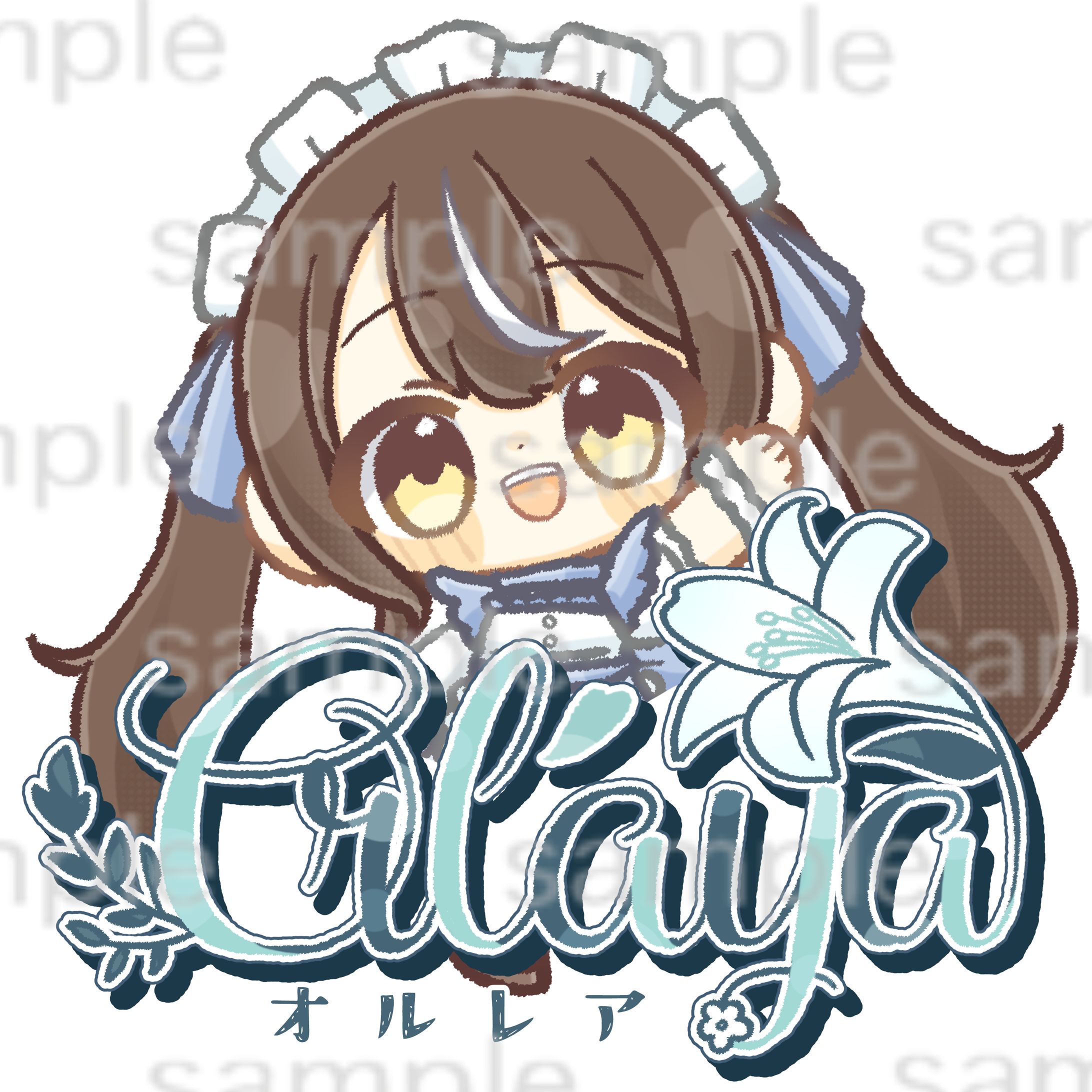 【コンセプトカフェ-Orlaya-】看板イラスト【カフェ店舗】-1
