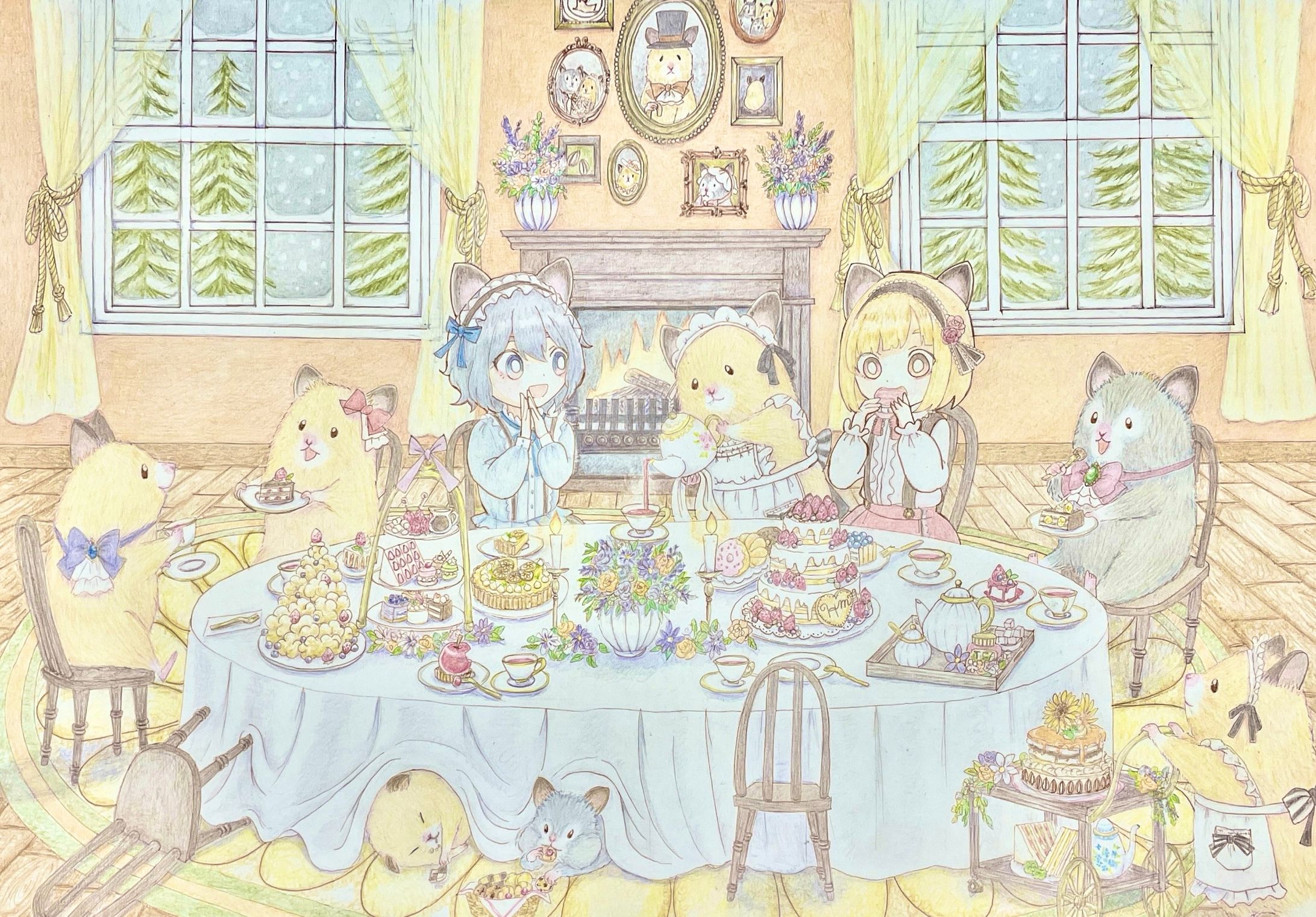 ハムスターのお茶会-1