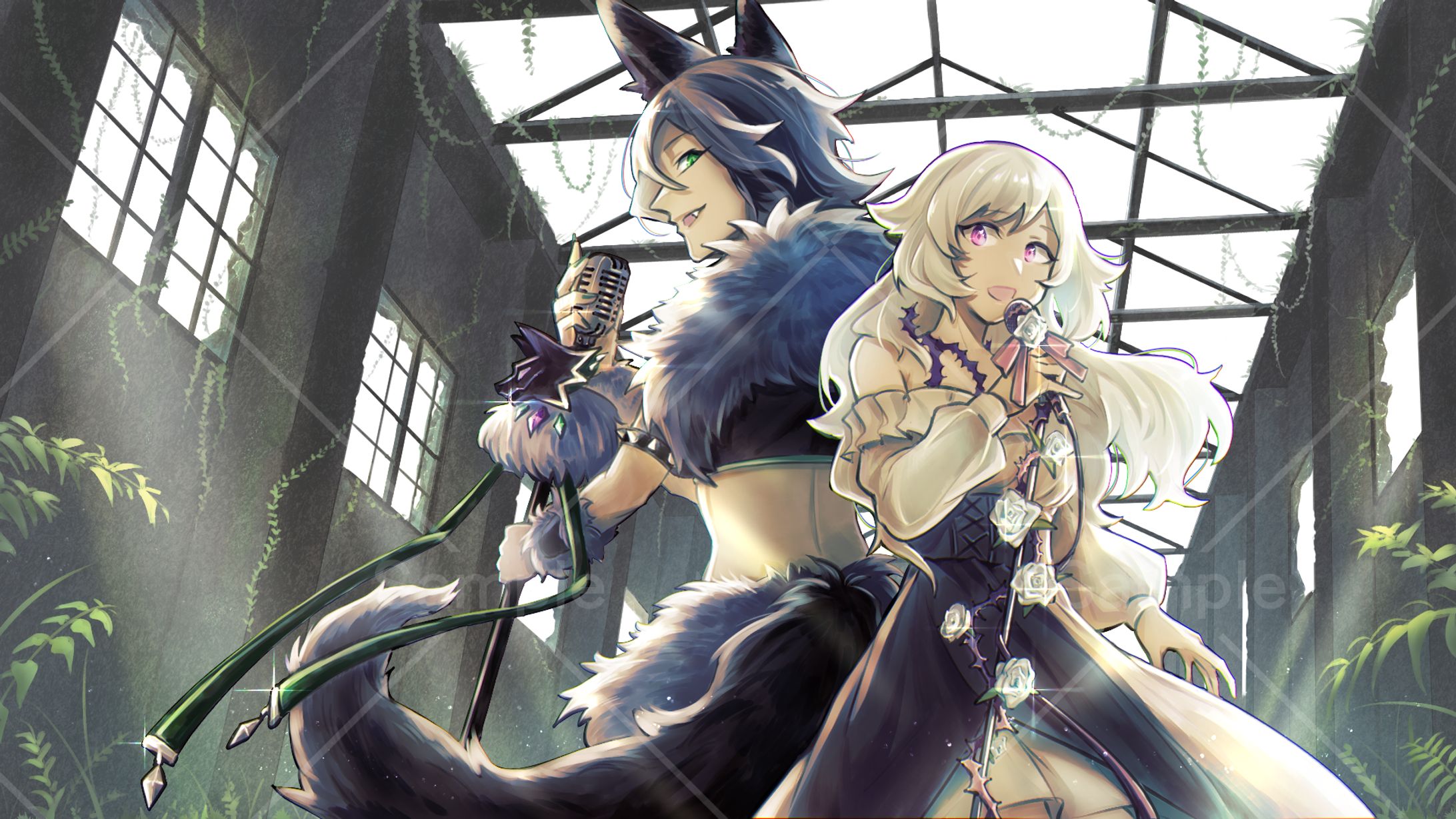 歌ってみた動画用イラスト-1