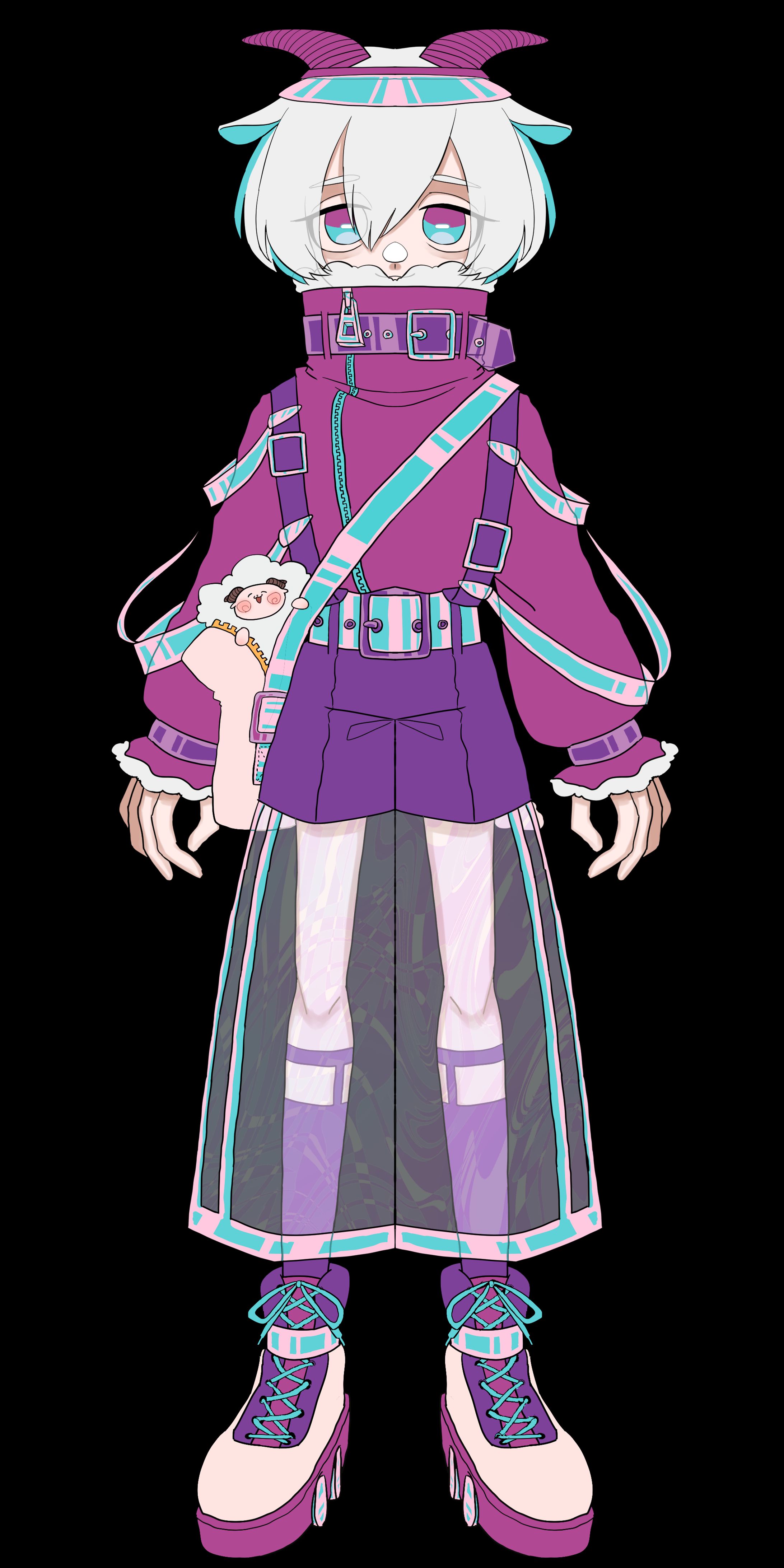 春兎家Vモデル(色ラフ段階)-1