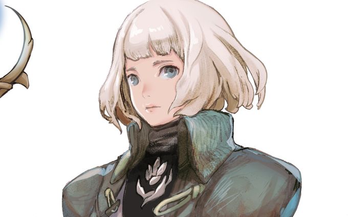 筆記具型の杖を持つ魔女