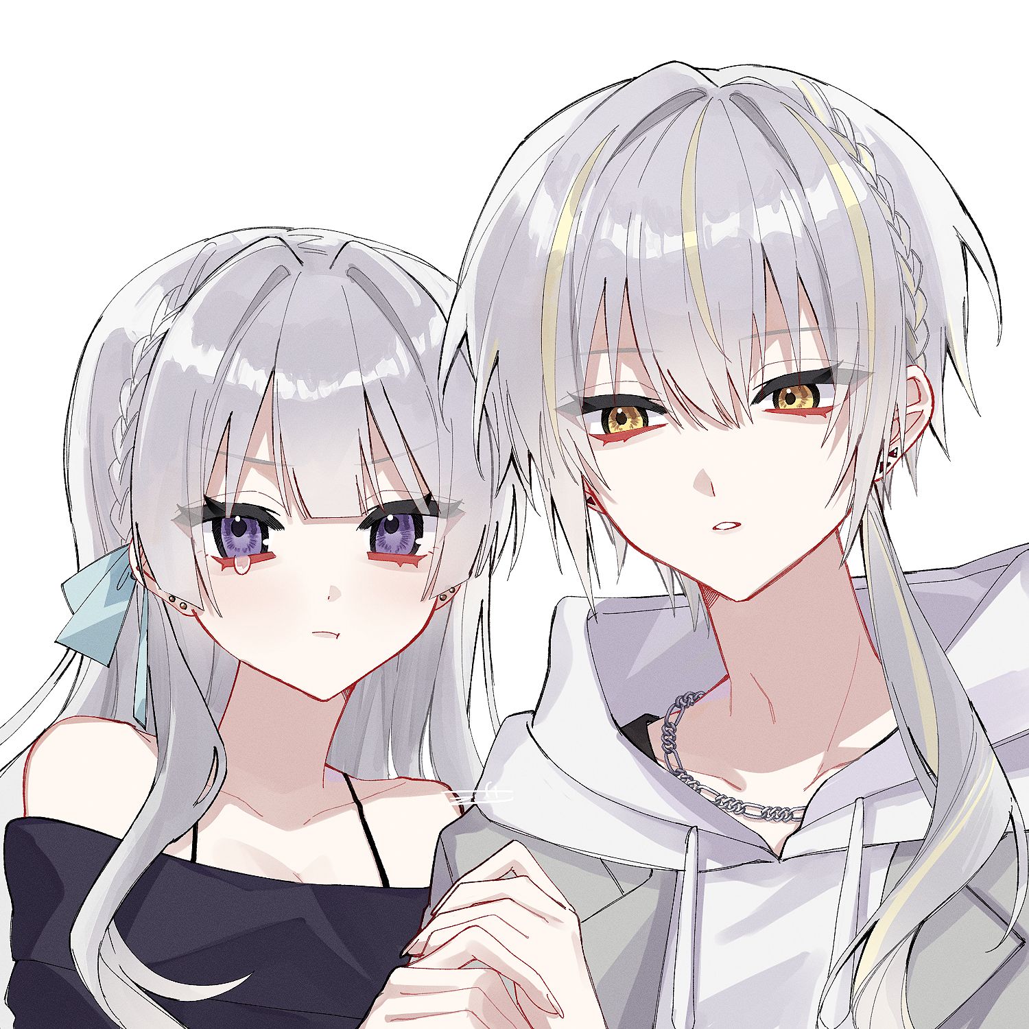 画面内2人 ペア画イラスト