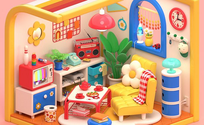 レトロなお部屋