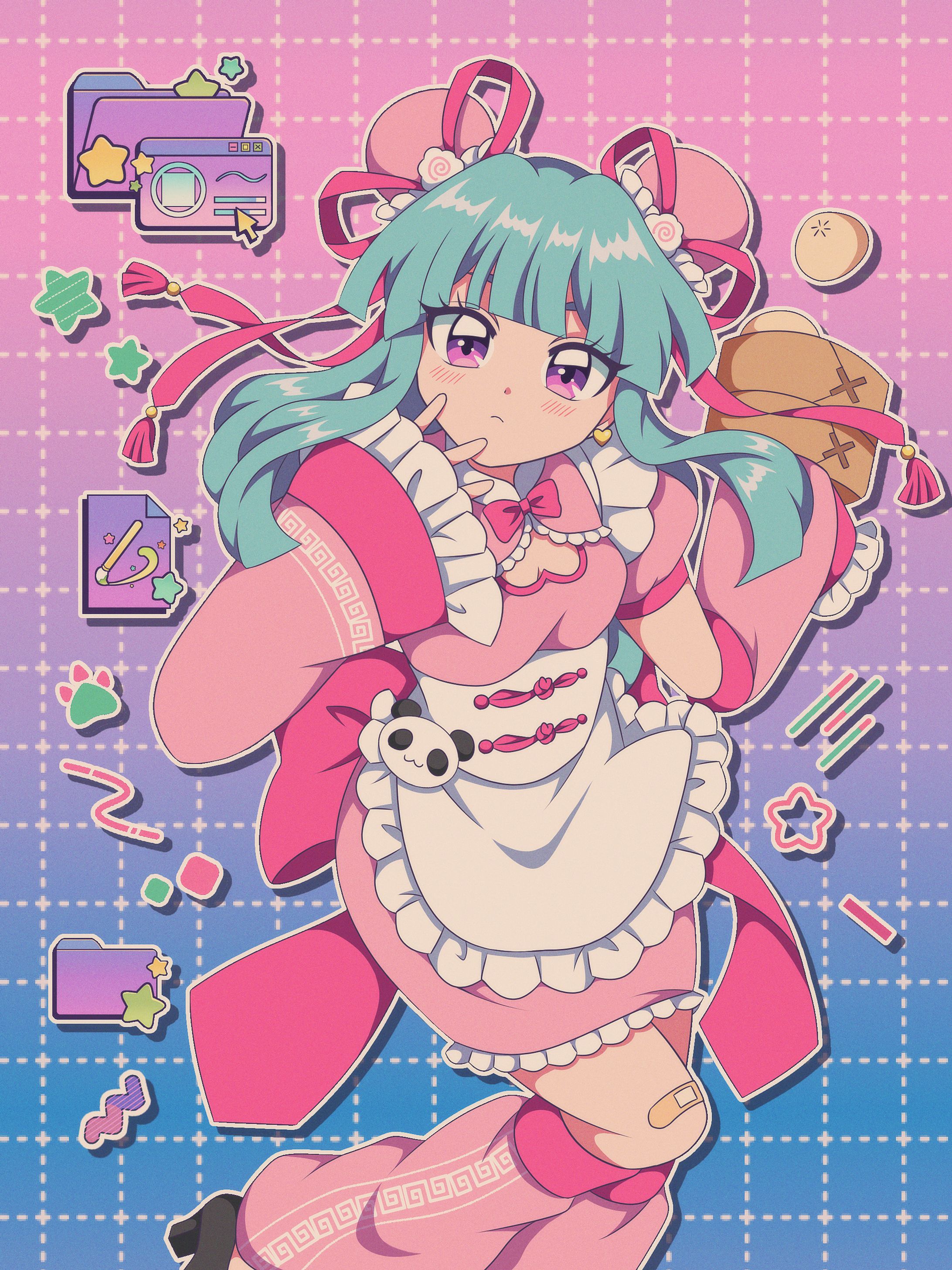 【オリジナル】電子世界の中華メイド-1