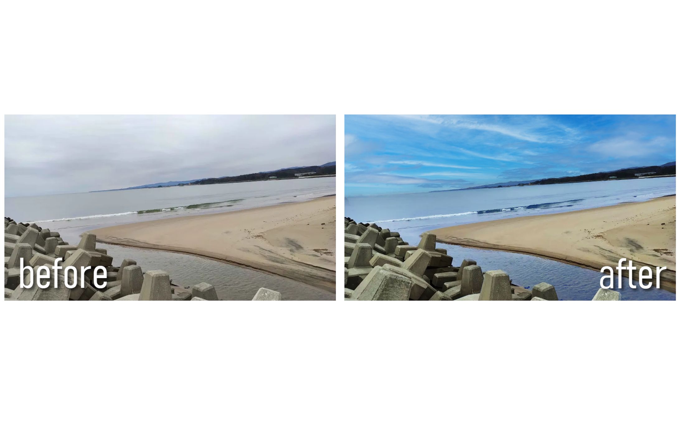 海の写真レタッチ-1