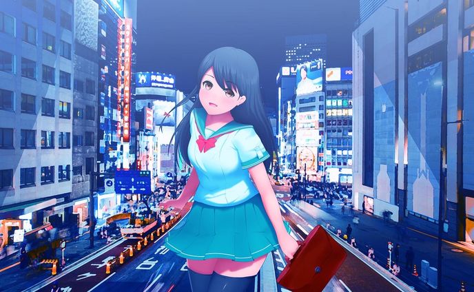 合成 anime