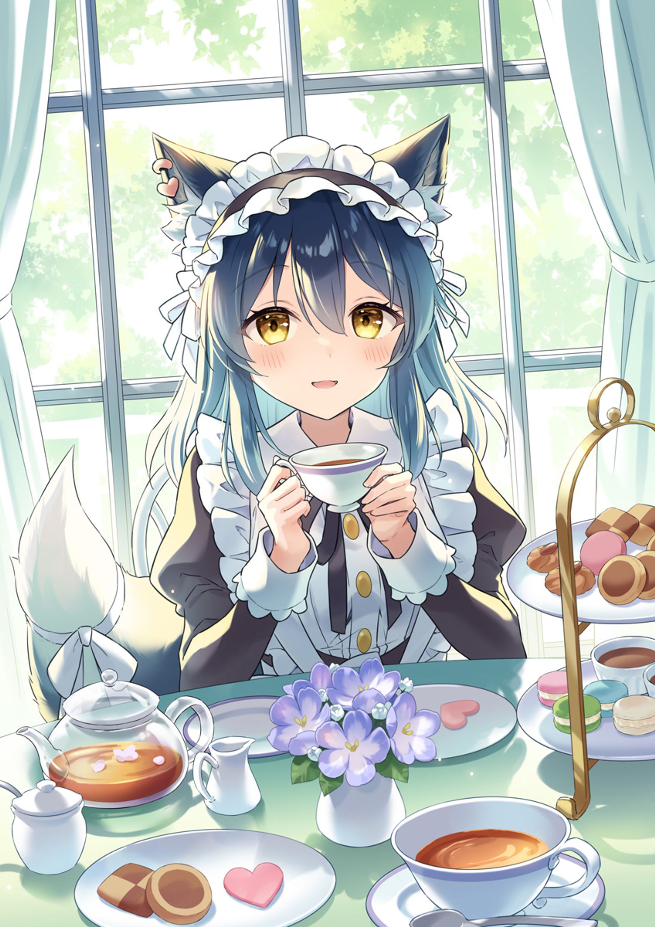 【VTuber】古代紫様Youtubeデビュー1周年記念イラスト-1