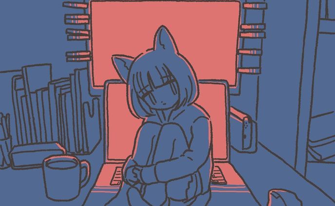Which is more important, work or me? #猫の日