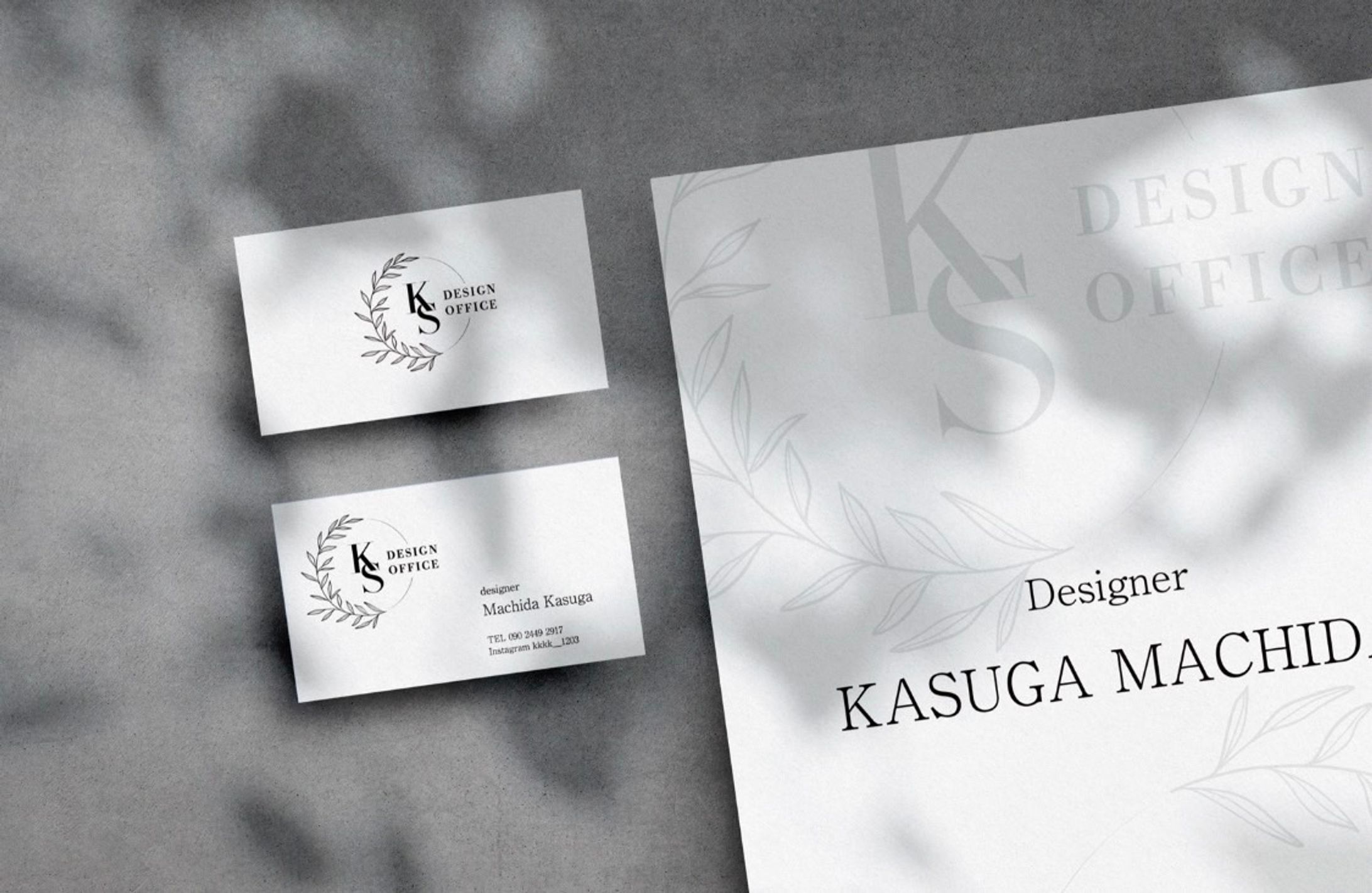 Ks design名刺 ▸Mock-Up-1