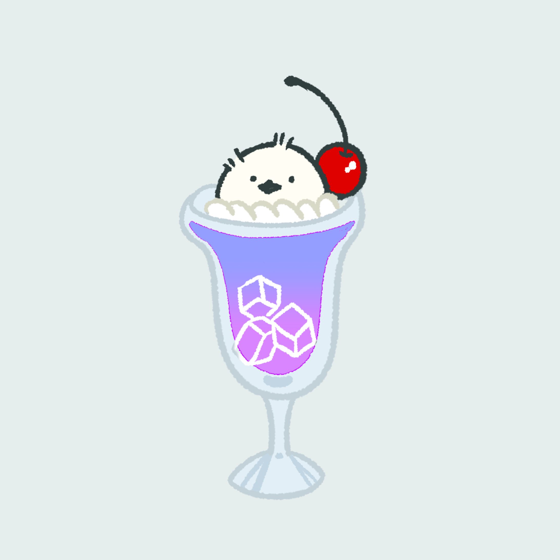 シマエナガクリームソーダ-1